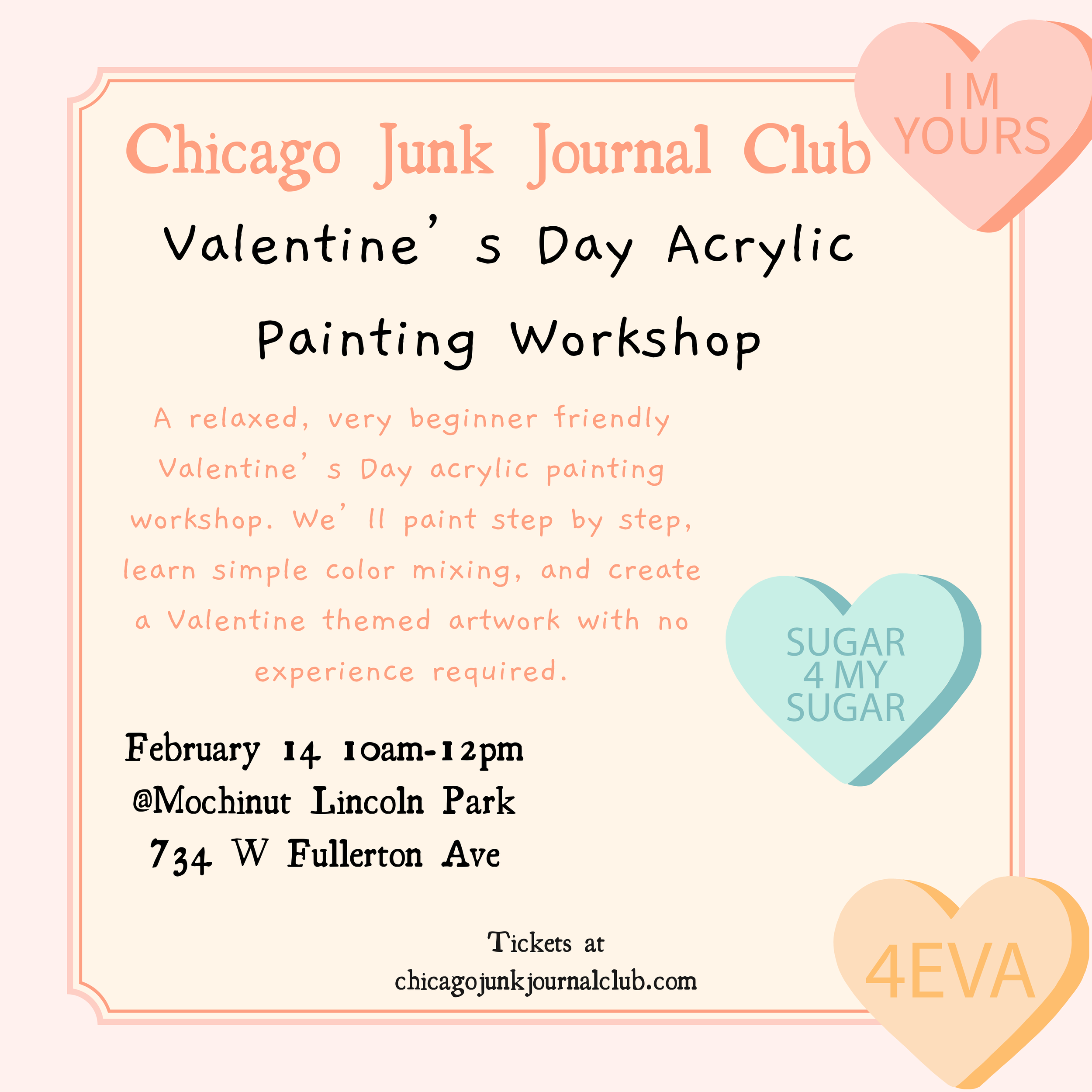 Valentine's Day Acrylic Workshop 2/14