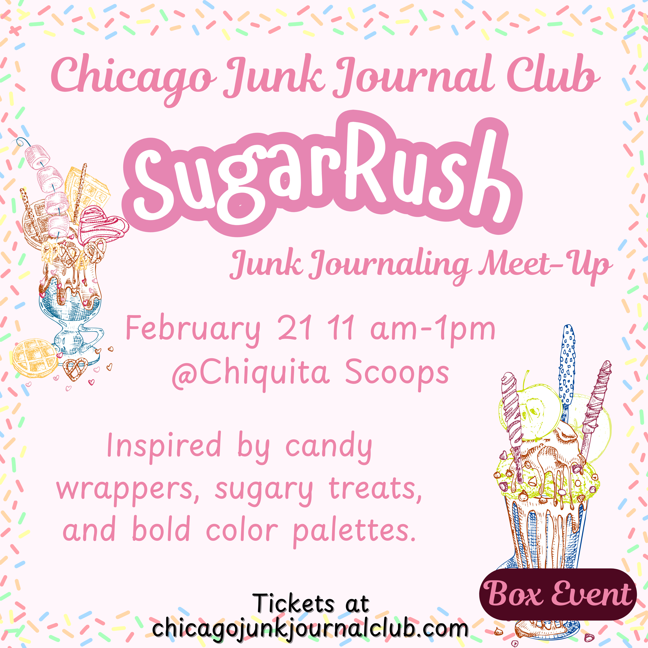 Sugar Rush Junk Journaling Event 2/21