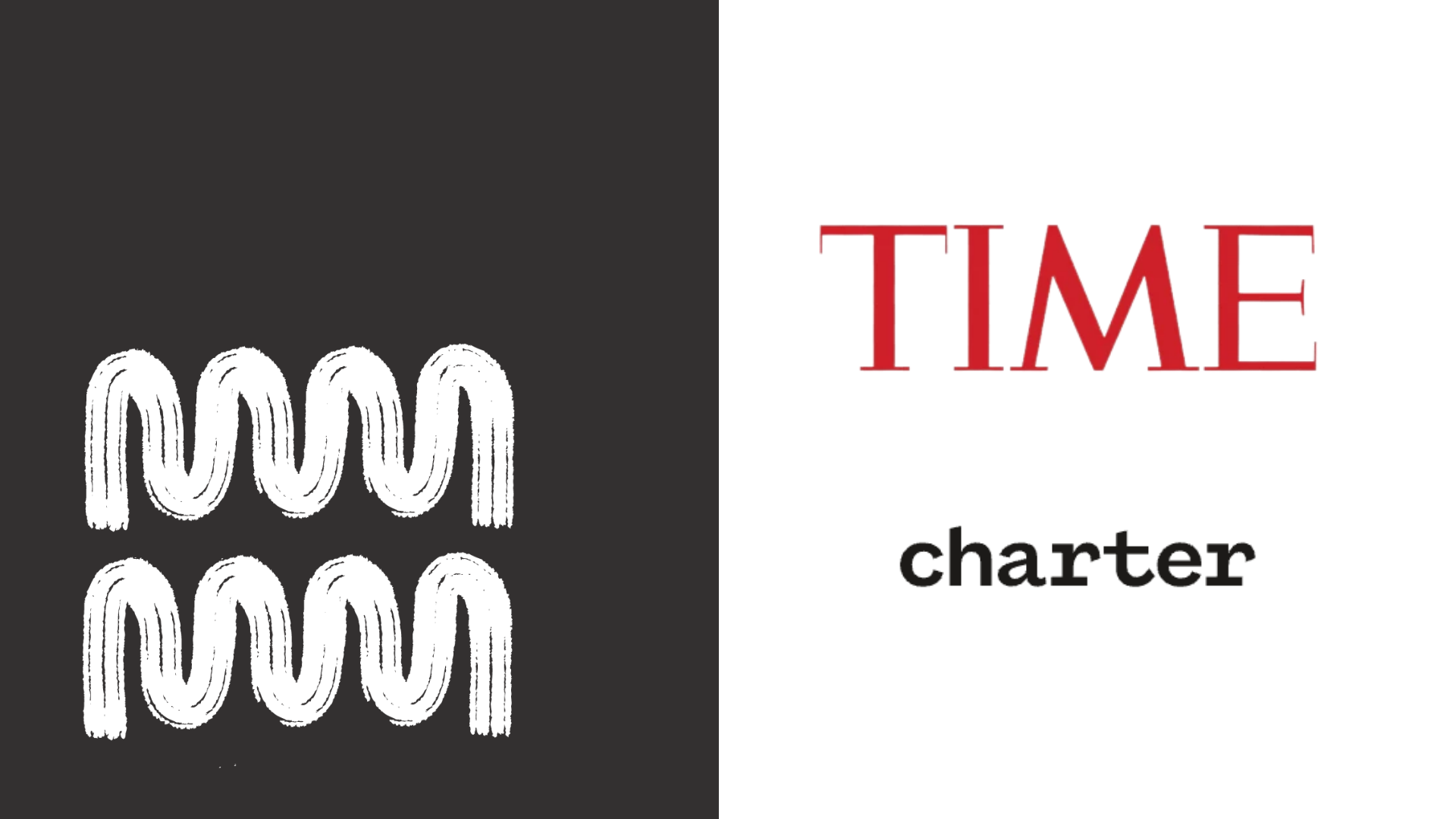 Logos of TIME Magazine and Charter
