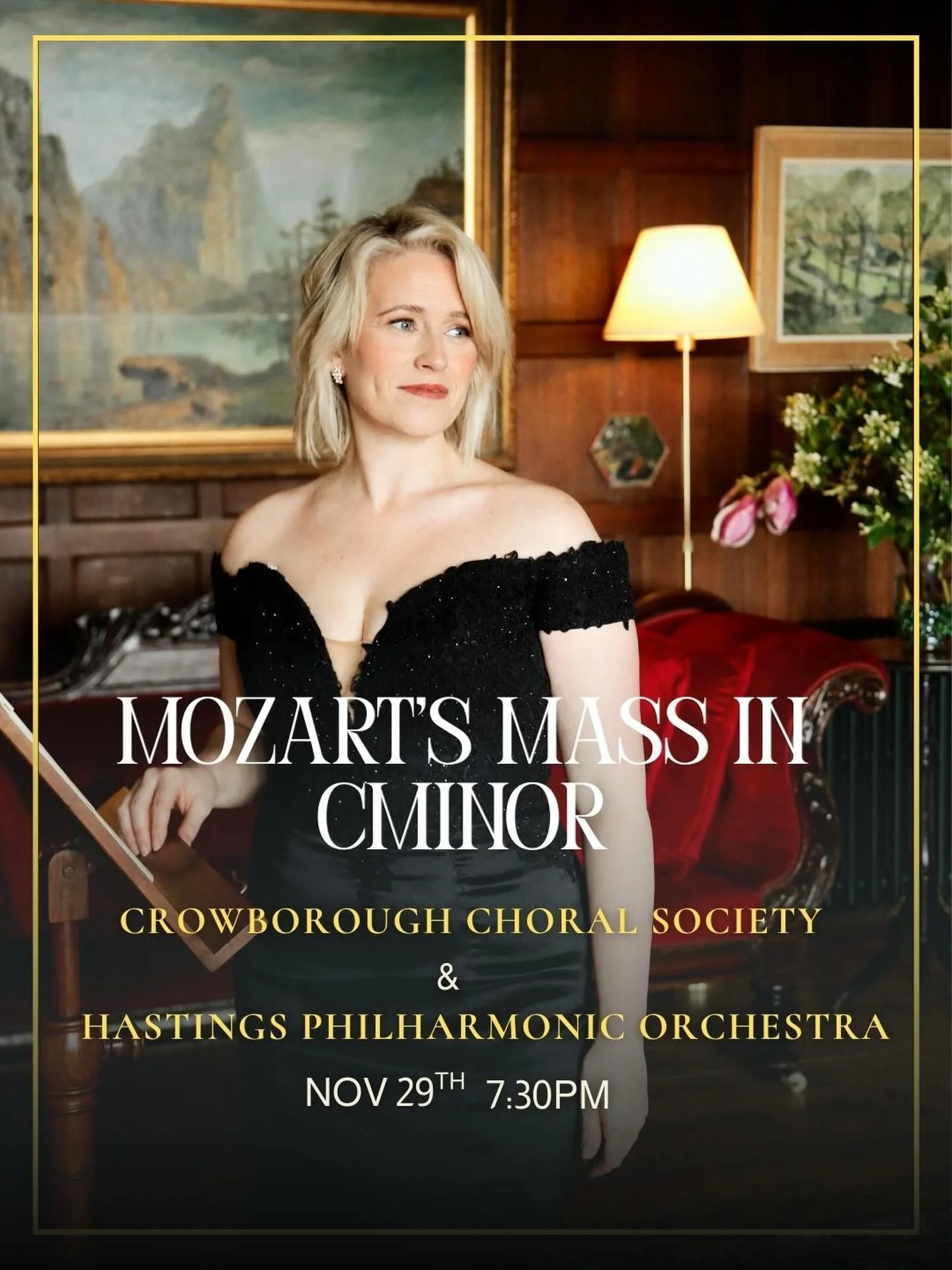 ✨ This Saturday! Really looking forward to joining @crowboroughchoralsociety &amp; @hastingsphilharmonicorchestra for a splendid evening of Mozarts Mass in C minor. 
This mass has such powerful moments&hellip; and the &lsquo;Et incarnatus est, is sim