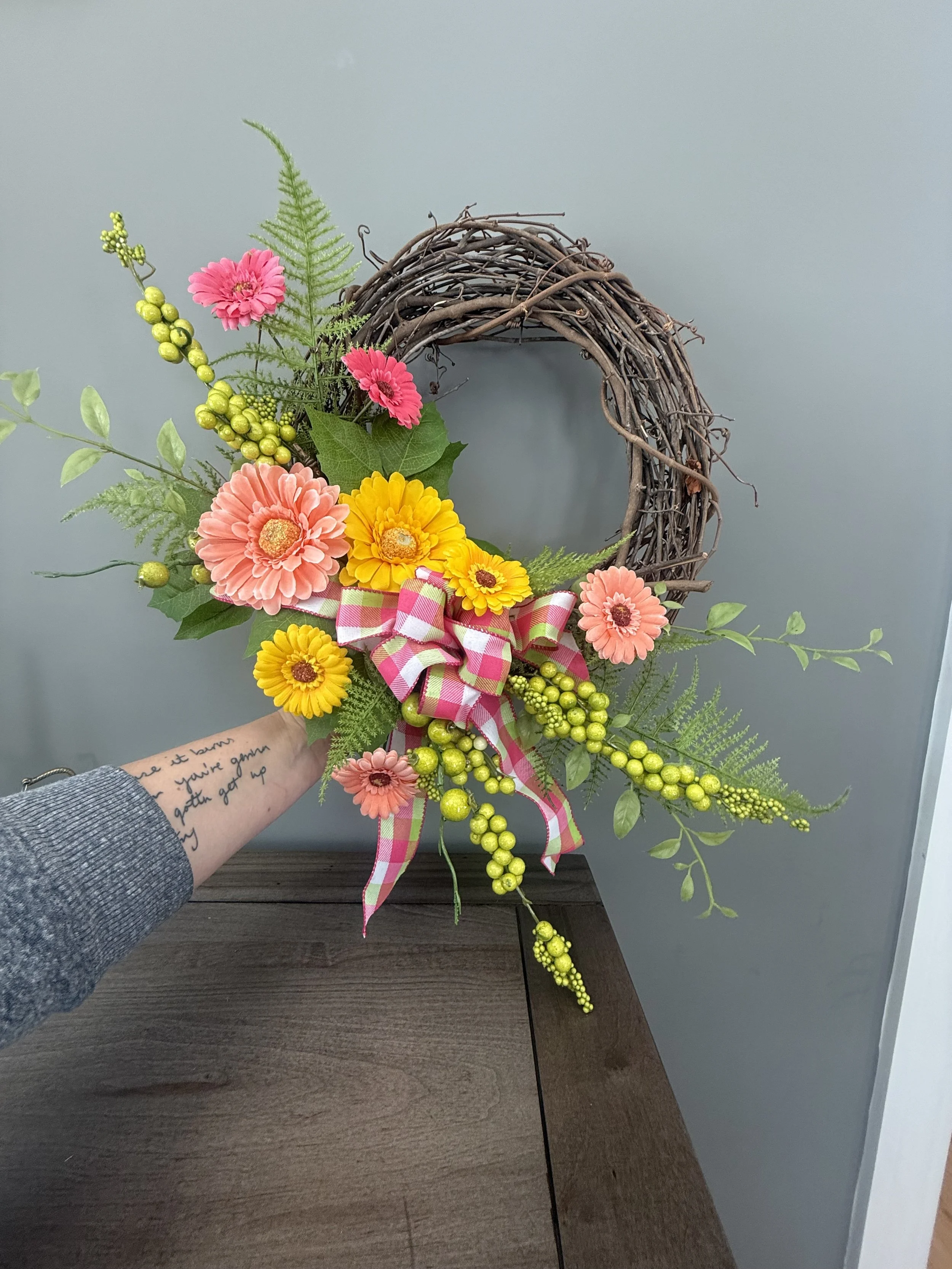 Grapevine Spring Wreath Workshop