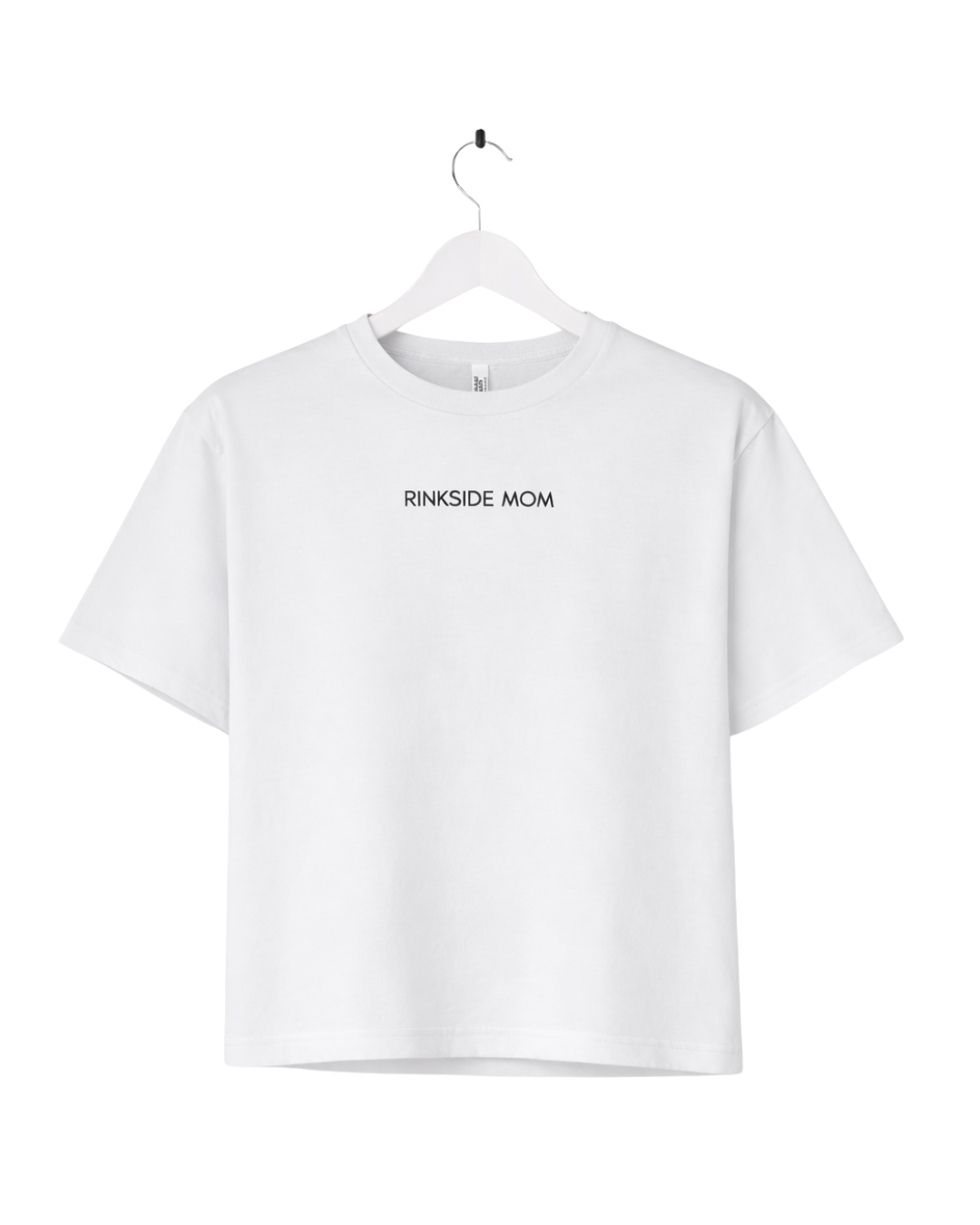 RINKSIDE CLUB TEE: Boxy White | Rinkside Mom