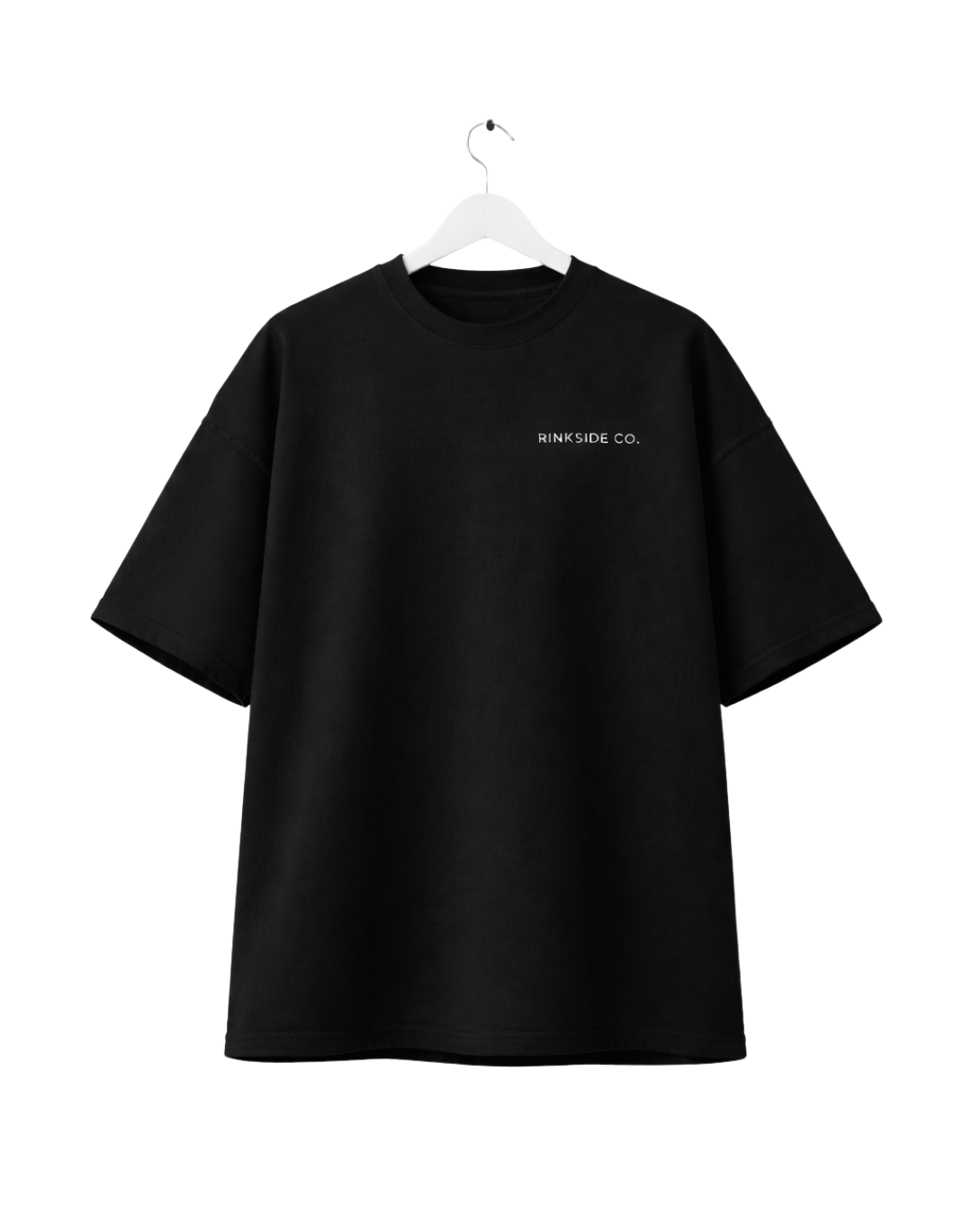 RINKSIDE CLUB TEE: Oversized Black | Rinkside Co.