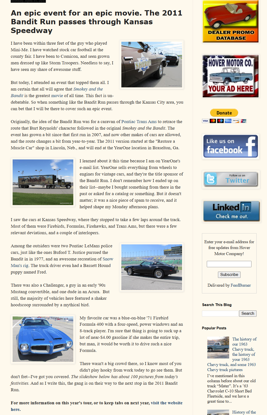Bandit Run Draws Muscle Car Crowd To East Ridge