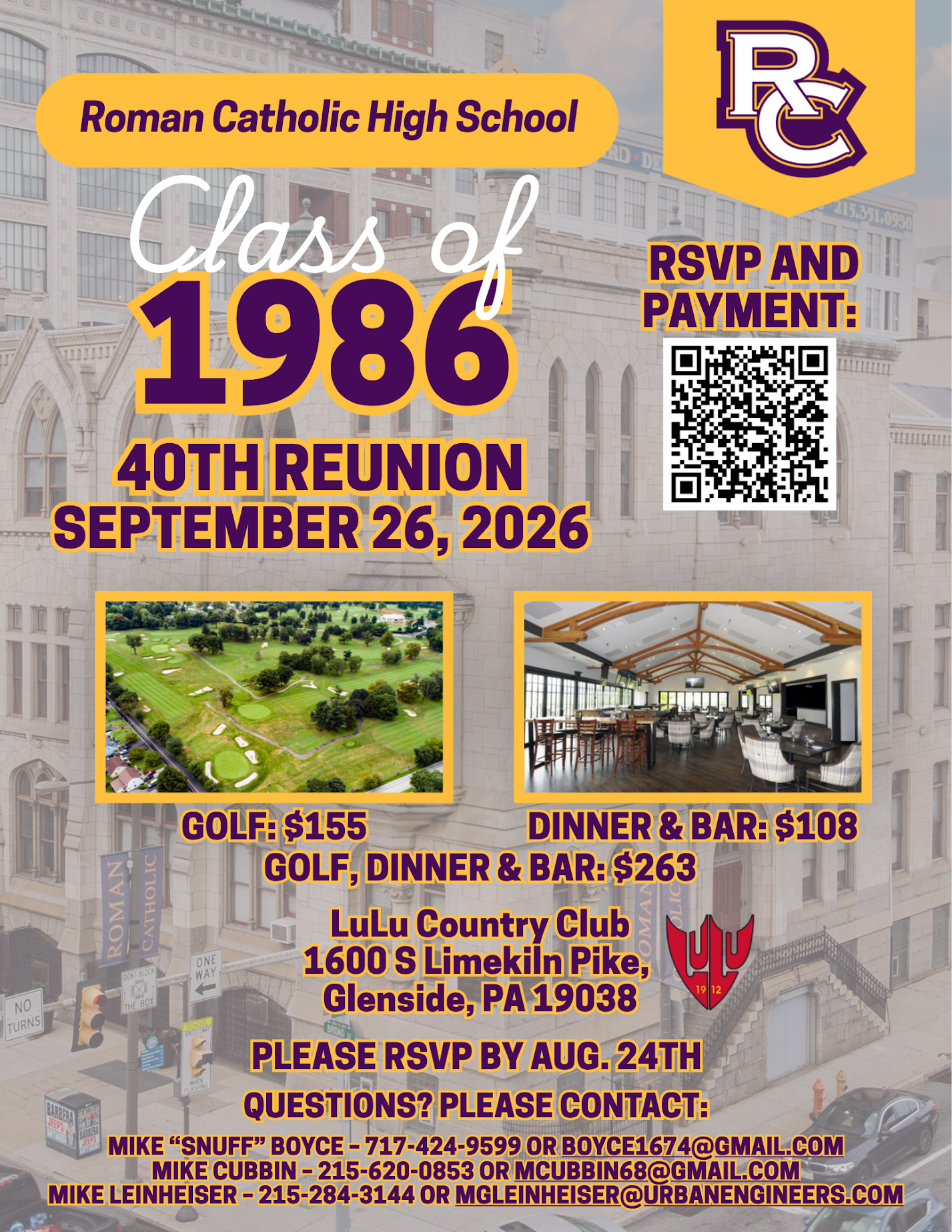 Class of 1986 40th Reunion 