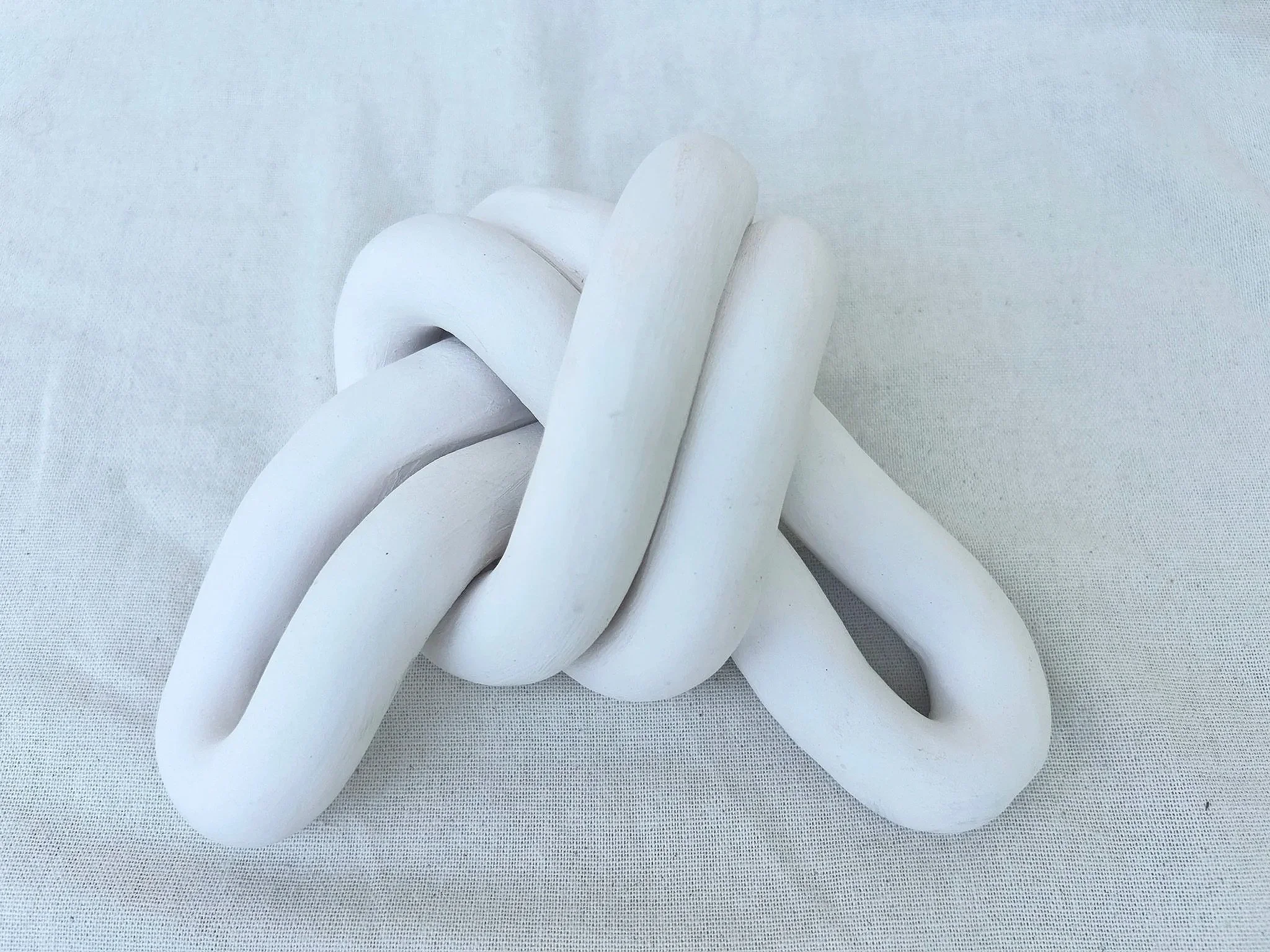 White Knot Sculpture
