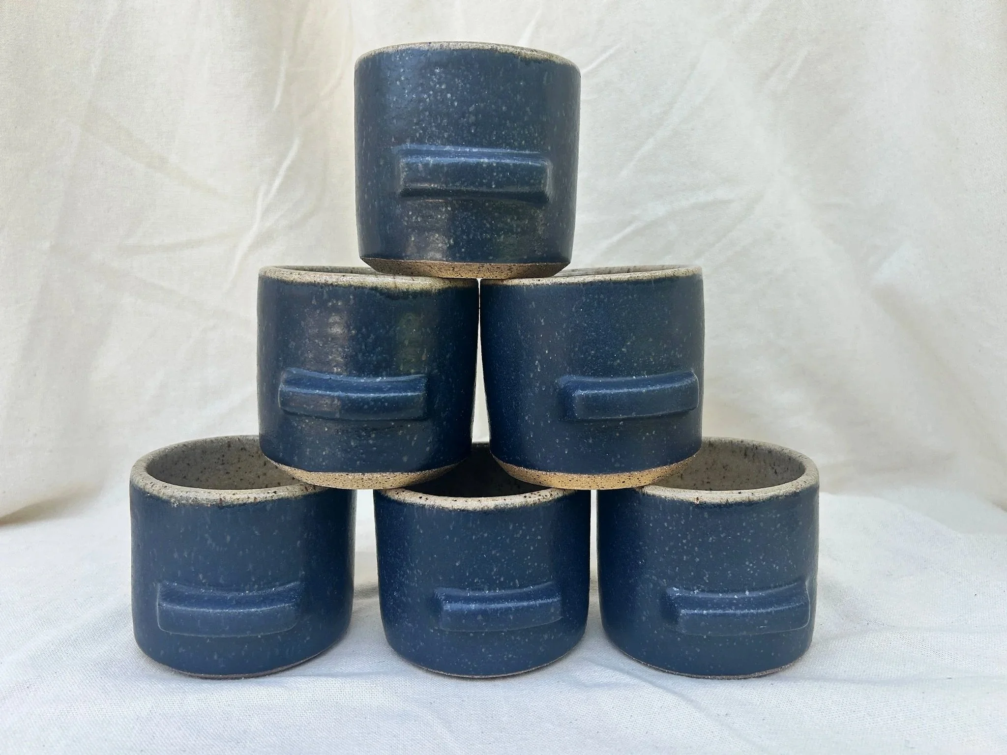 Matte Black Finger Handle Mug