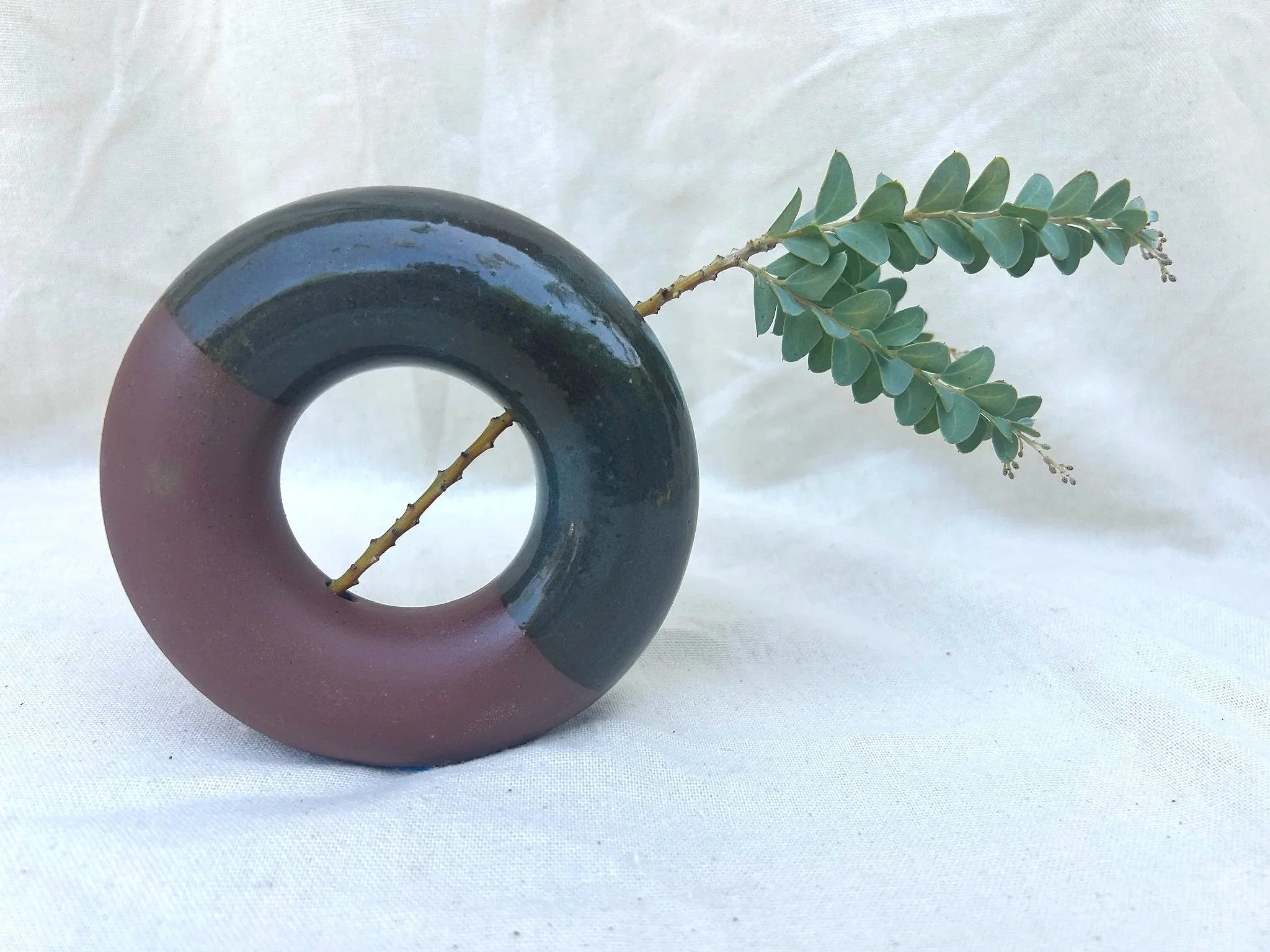 Plum & Teal Bud Vase
