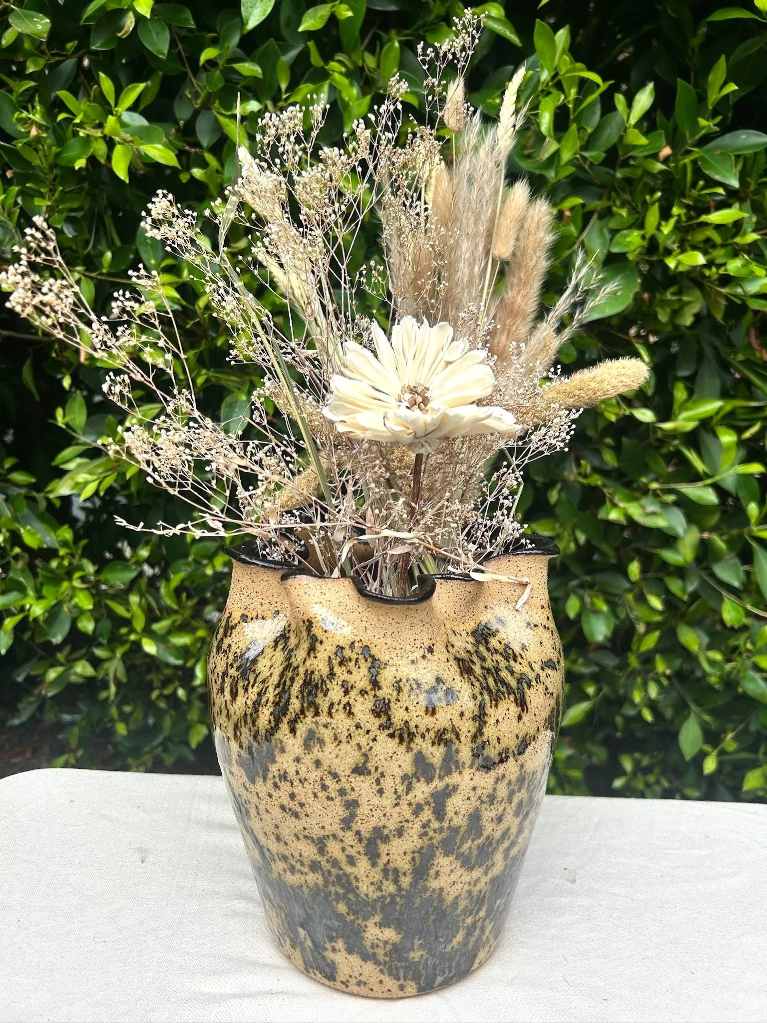 Ruffle Rim Vase