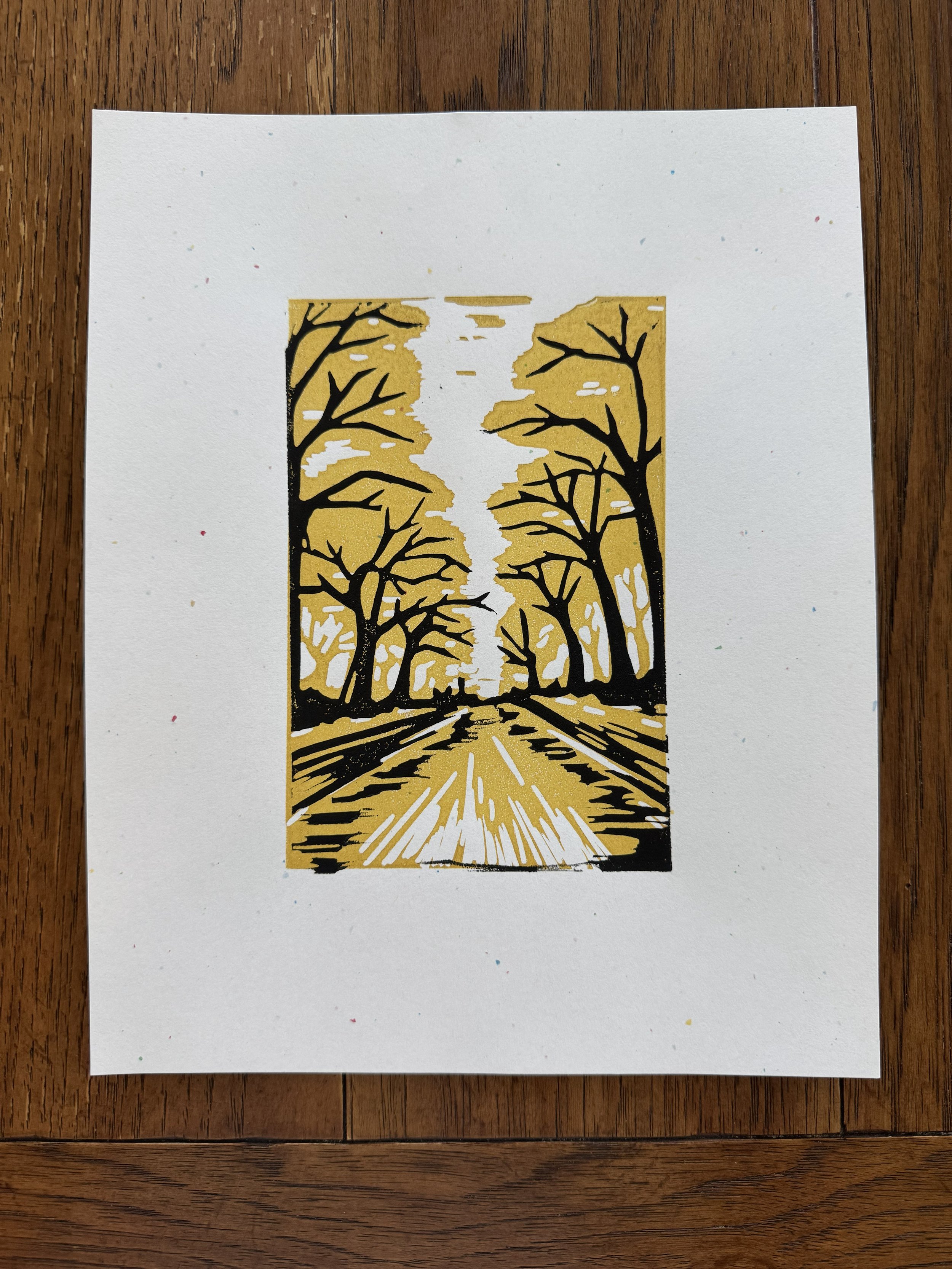 Oak Alley - Gold Ink