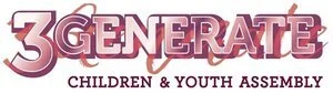 Logo for 3Generate Children & Youth Assembly with stylized text