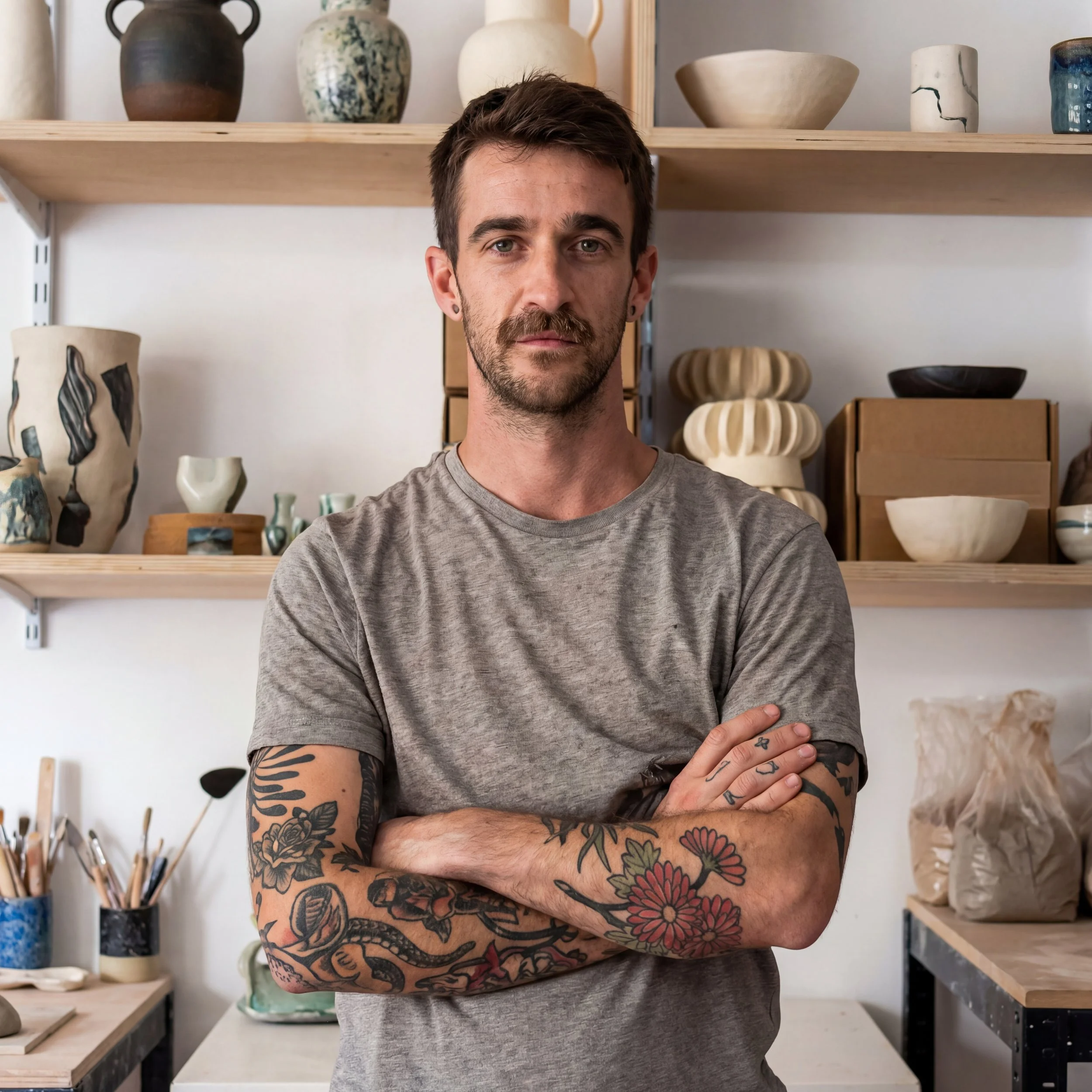 PALMIRA Creador y artista, ceramista profesional de Barcelona, Poblenou. Artista que forma parte de KAZU