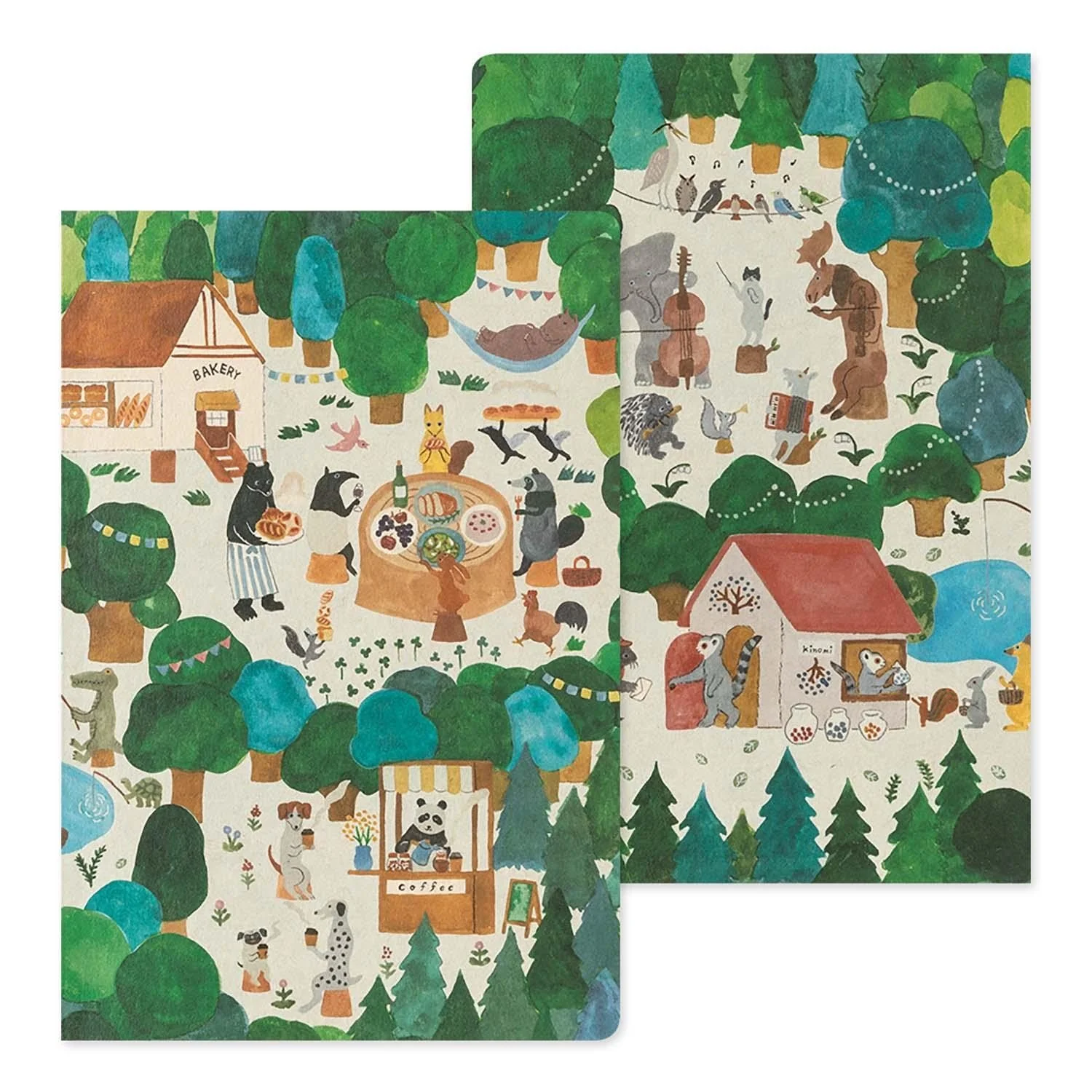 Yuru Log Notebook (B6) Forest Animal