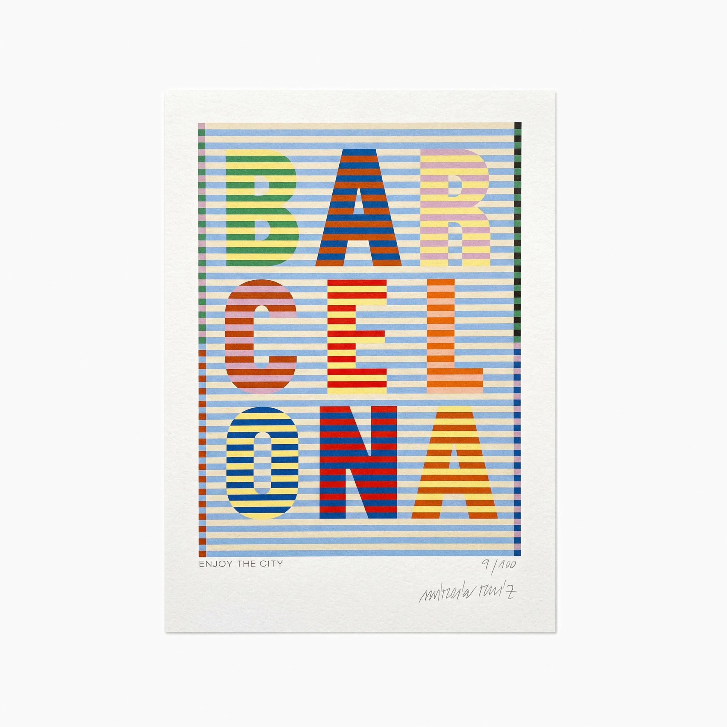 Lettering Barcelona / A4 - Ref. MR - 02