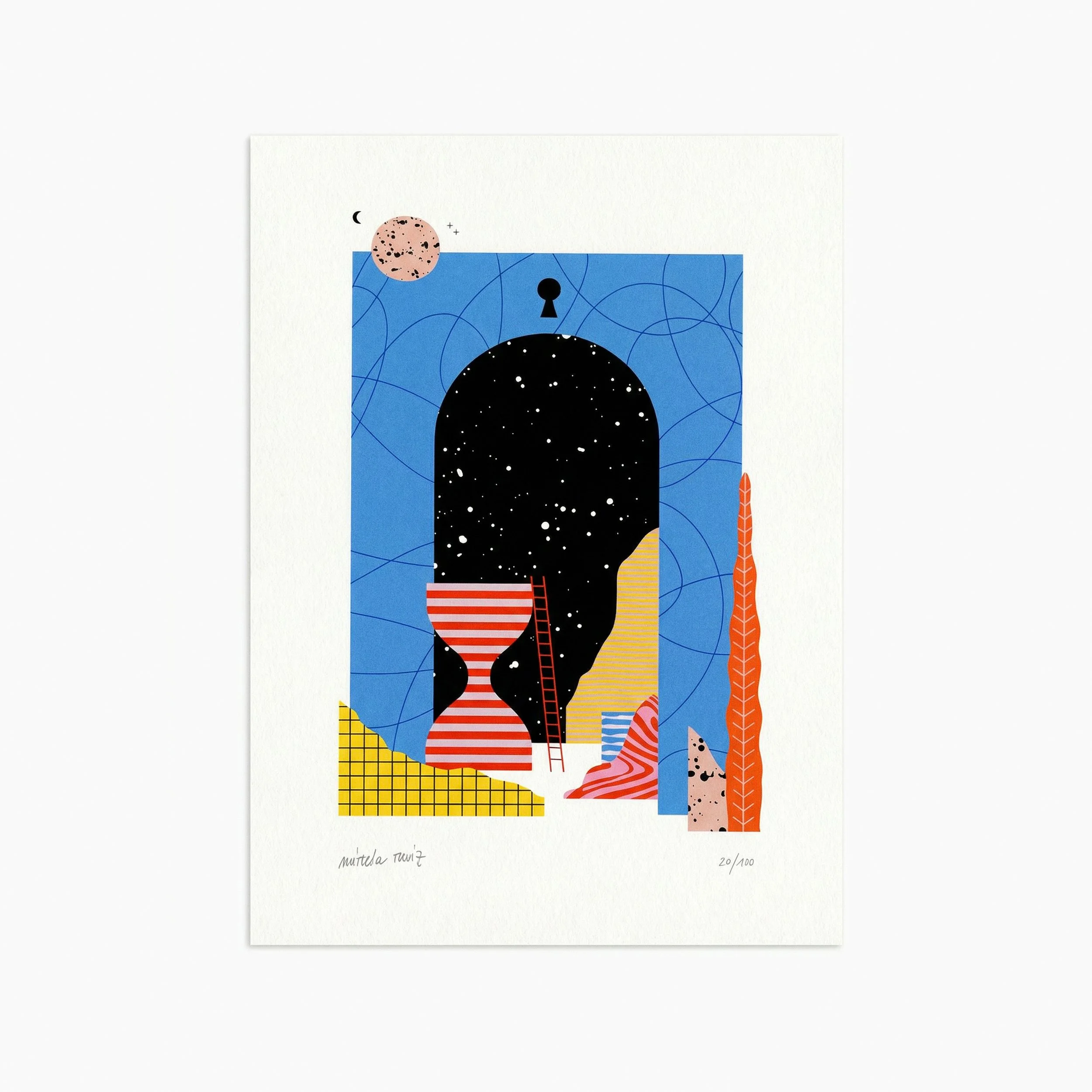 Skyline Barcelona  / A3 - Ref. MR - 01