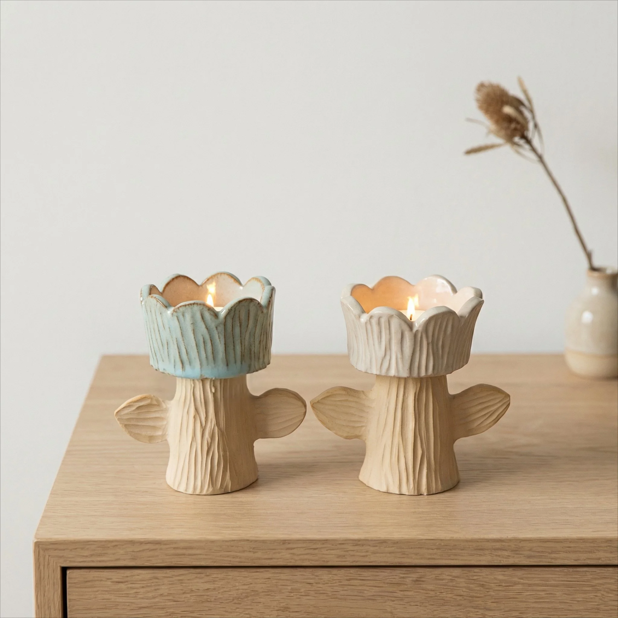 Portavelas flor - Ref. NC - 04