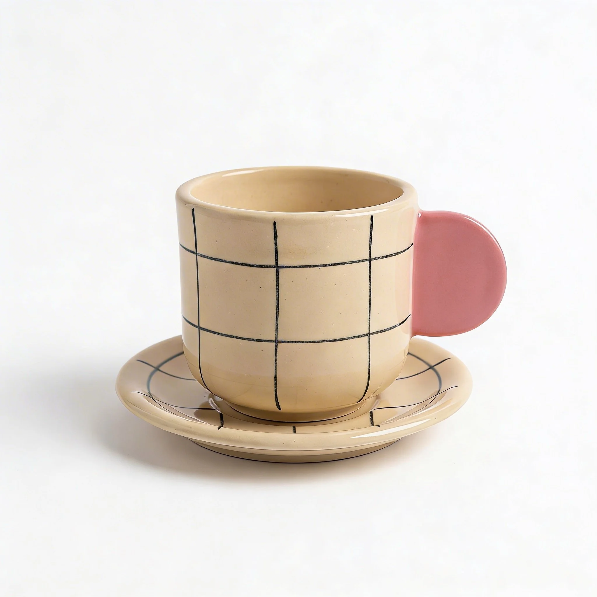 Taza cortado con plato - Ref. NC - 03
