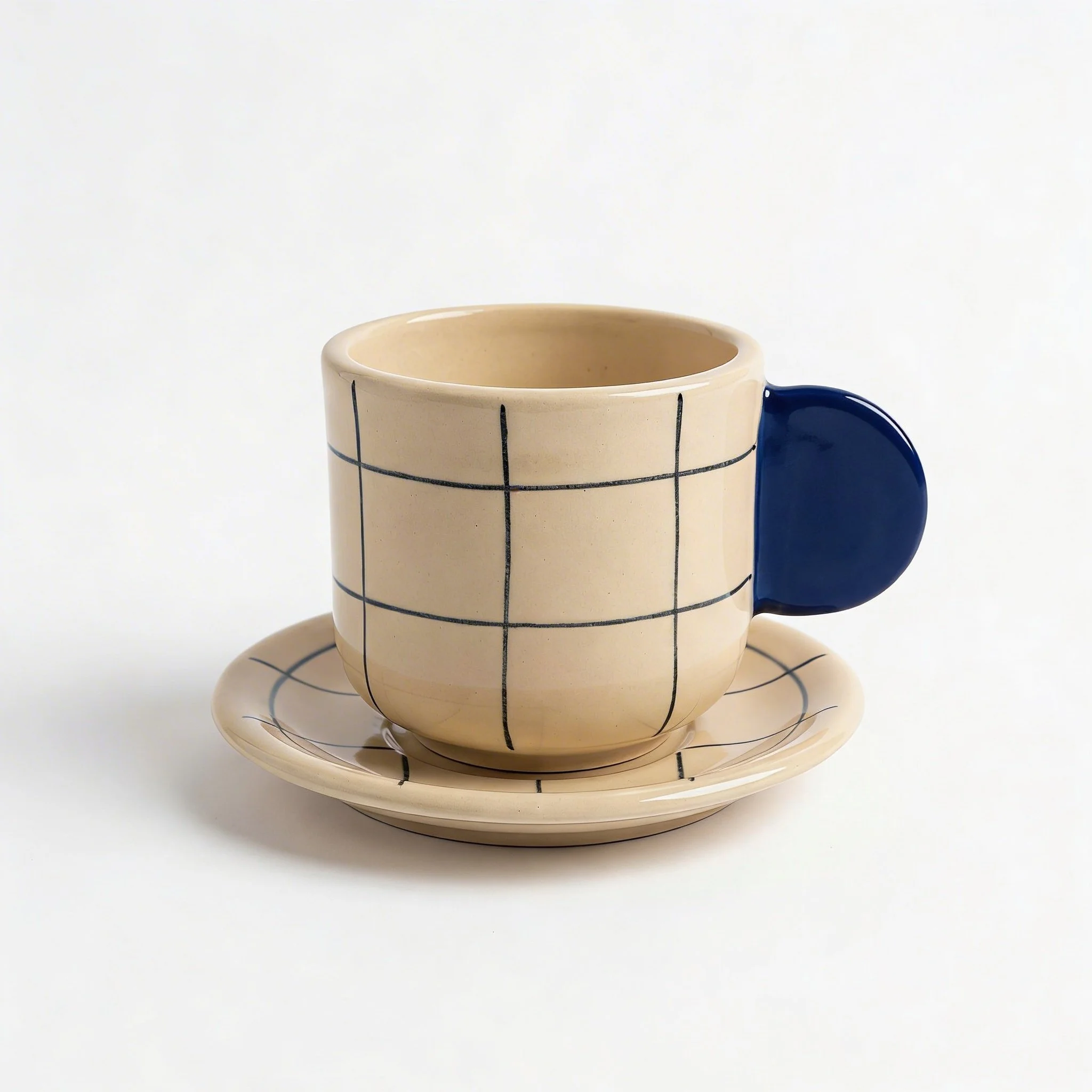 Taza cortado con plato - Ref. NC - 03