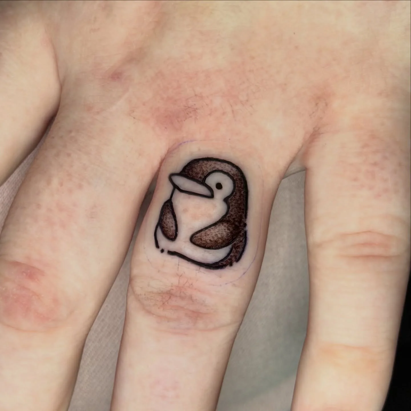 🐧✨

Here&rsquo;s a teeny little penguin I did on @steph.kuzyk in December! The story behind it is very funny, so if you ever see her (or know her) you should ask her to tell it to you 😉

I love doing all sizes of tattoo &mdash; be it a full sleeve,