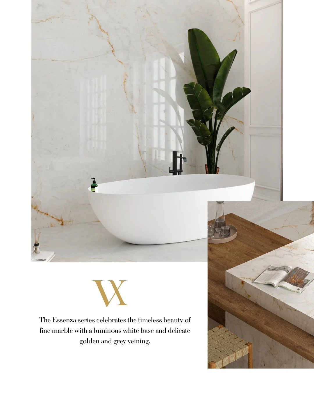 Classic inspiration. Modern performance. Essenza.

#Essenza #VeloraLuxx #SinteredStone #MaterialSpotlight #RefinedInteriors