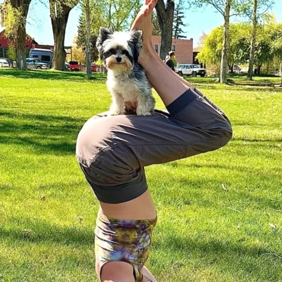 Sami doing Yoga