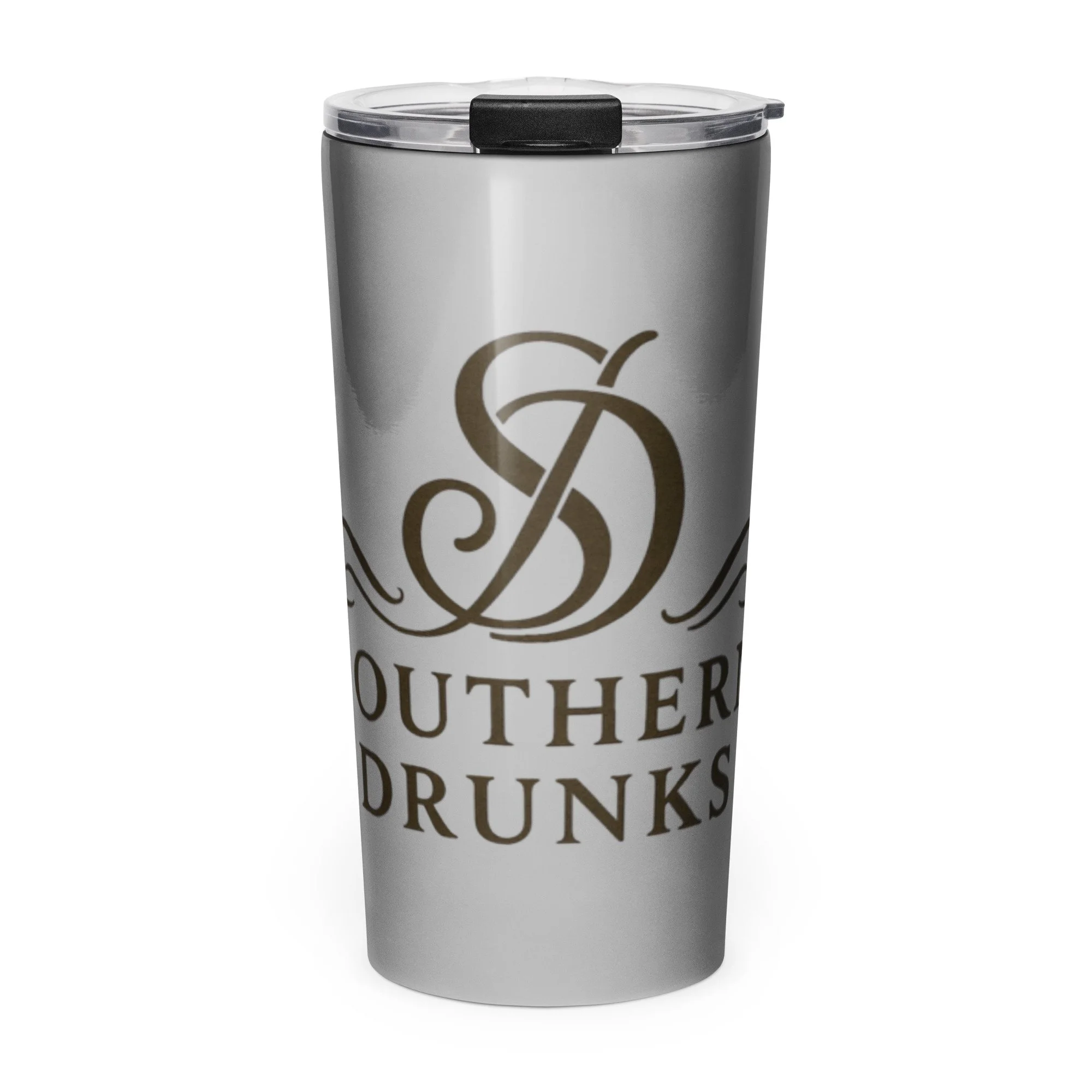 Gray Southern Drunks Tapered stainless steel tumbler
