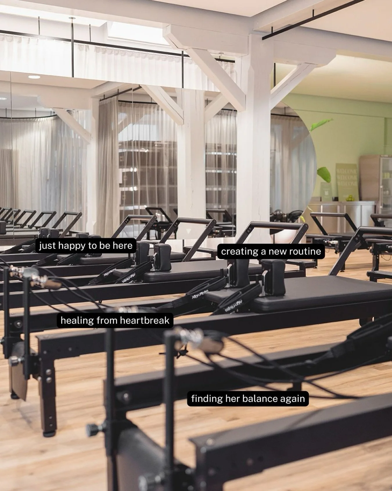 everybody&rsquo;s welcome 🤍

bad day, good day, new chapter or just here because pilates feels good. 

come as you are - we&rsquo;ve got you.

www.studio-five.de 
#studiofive #pilates