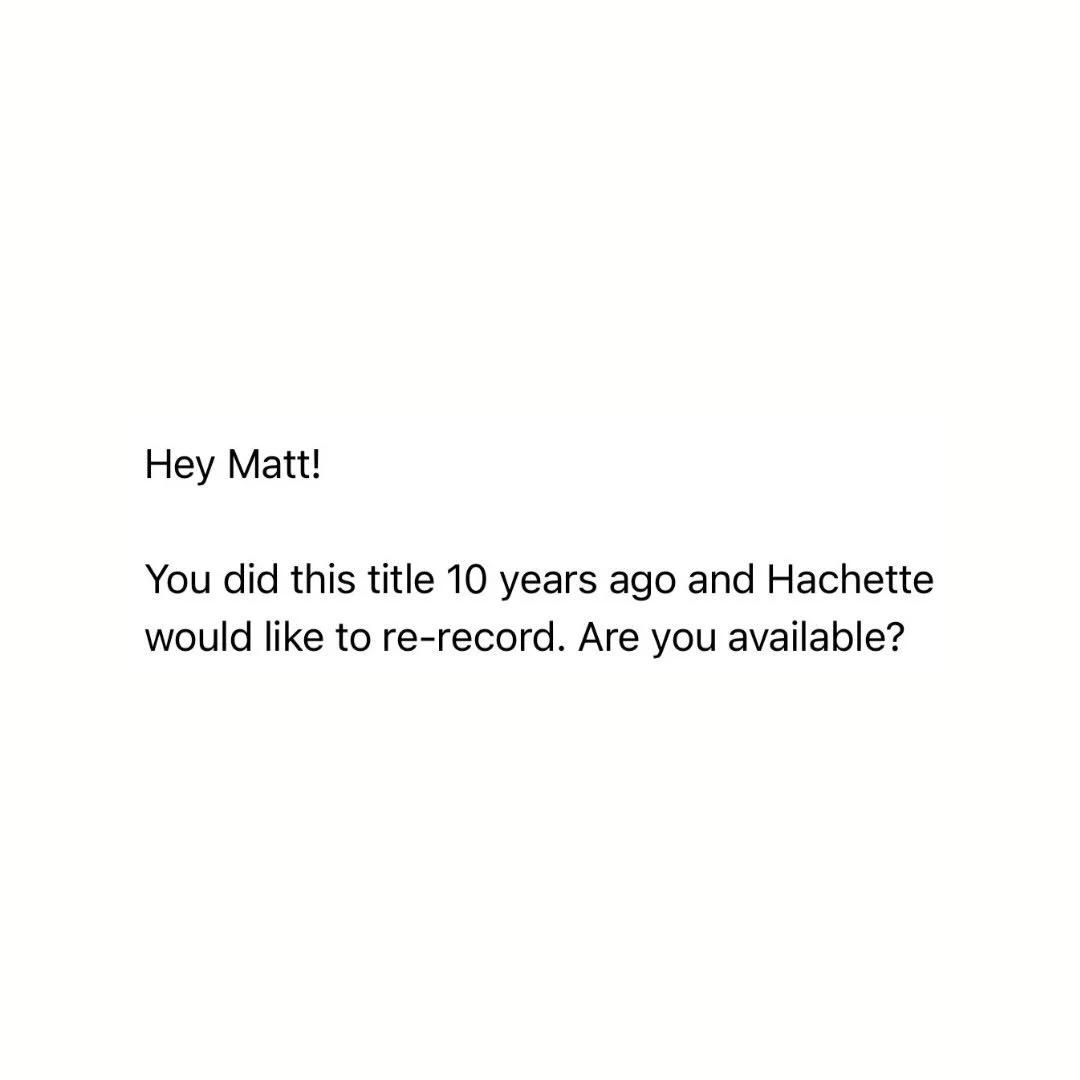 I have no idea how 10 years have passed in this industry that I love so much, but I have now been around long enough to re-record a book I did at the very beginning of my audiobook career (and I can&rsquo;t wait to tell you which one it is because it