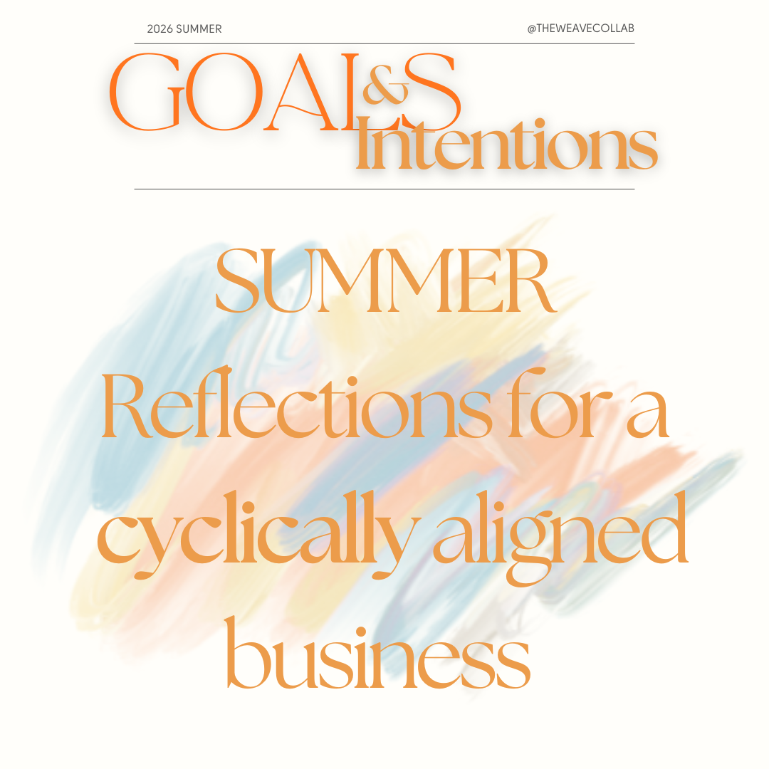 2026 Summer Goals & Intentions