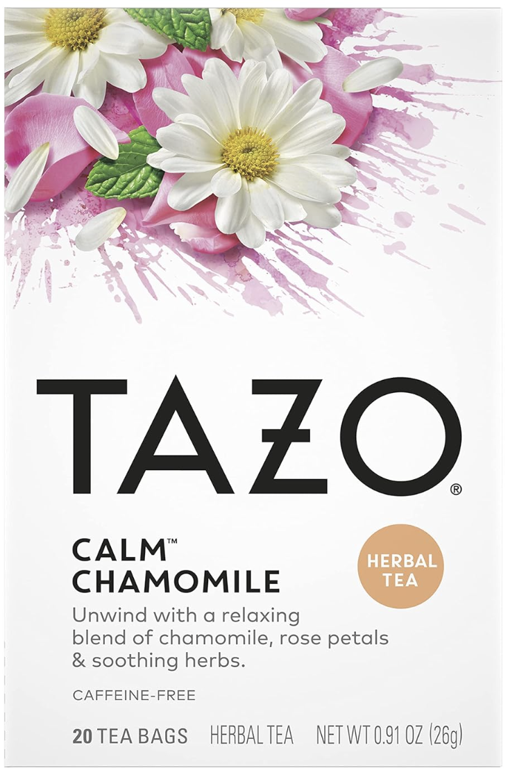 Tazo Herbal Infusion Tea-Calm Chamomile (Decaf), 20 Filter Bags