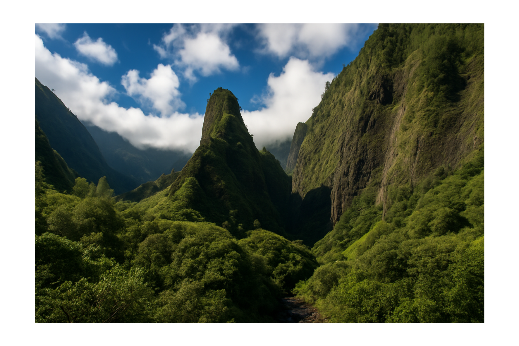 ʻĪao Needle and the West Maui Mountains on Maui, Hawaiʻi