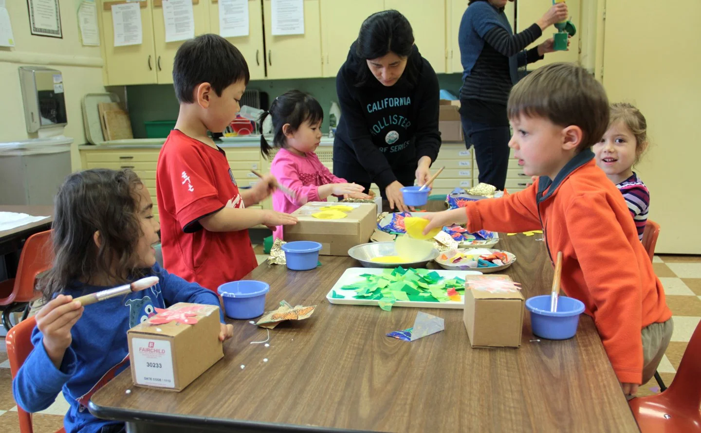 Image from LBCC Live and Learn's preschool cooperative, where parents and their children learn and develop together