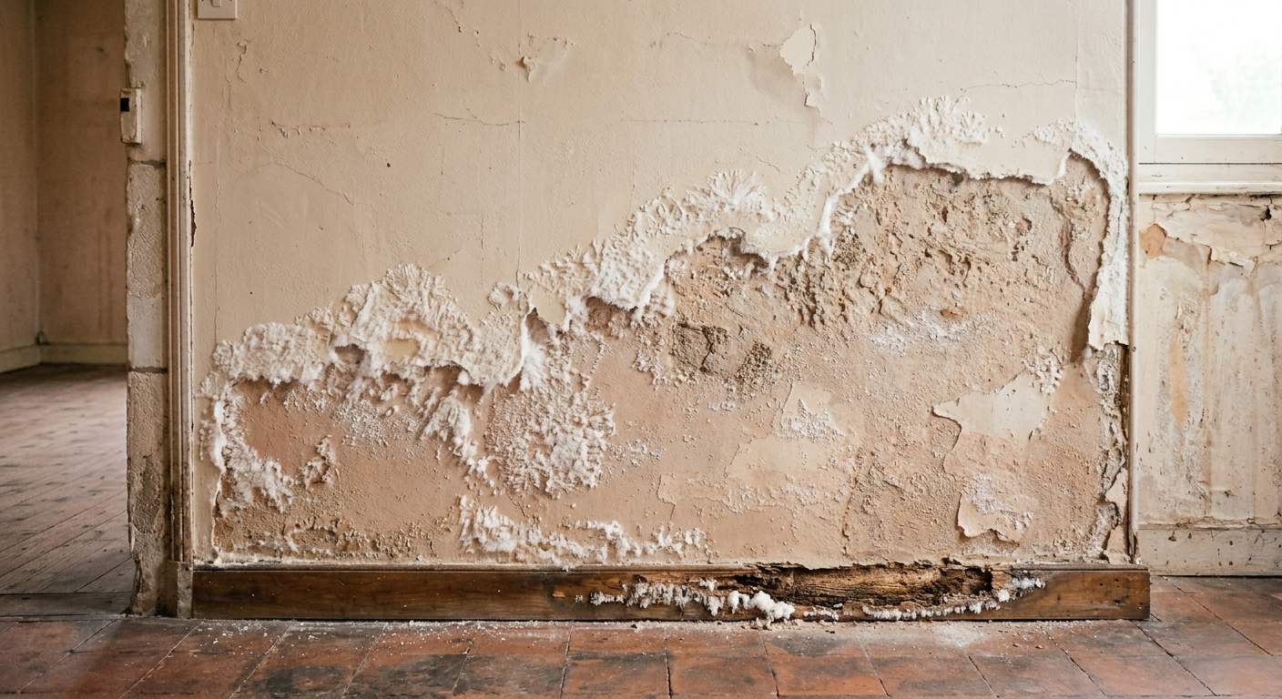 Humidité en bas des murs : comprendre les remontées capillaires
