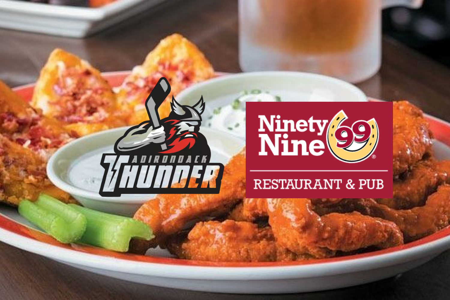 Adirondack Thunder Celebrity Bartenders at 99 Restaurant