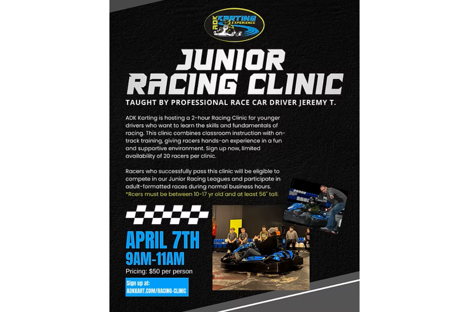 ADK Karting Junior Racing Clinic
