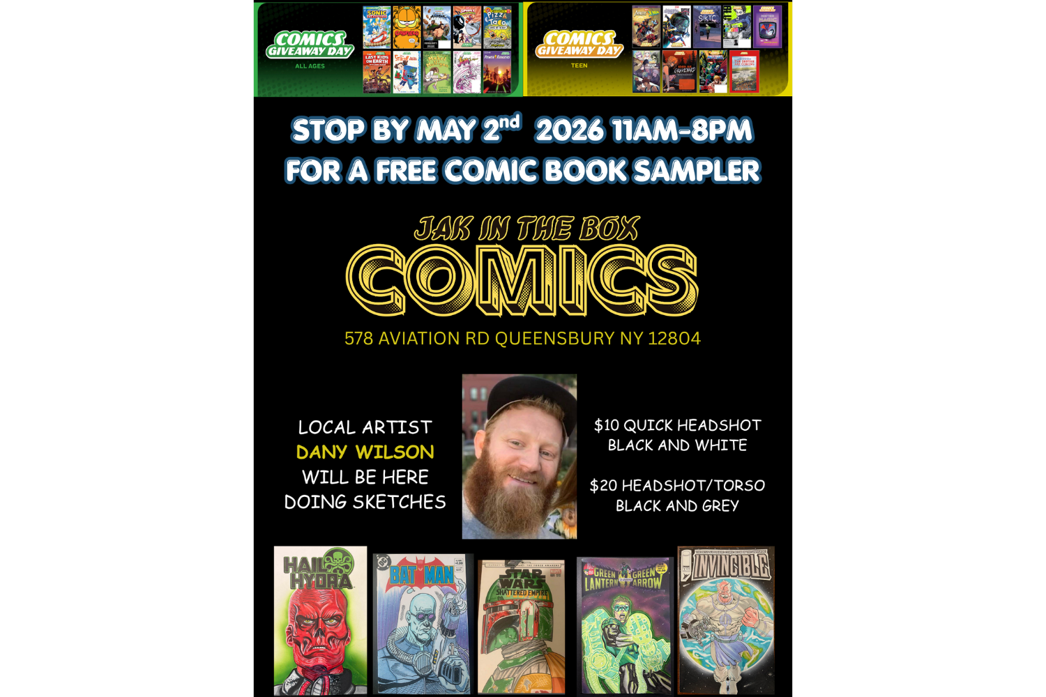 Artist Dany Wilson on JAK In The Box Comics!