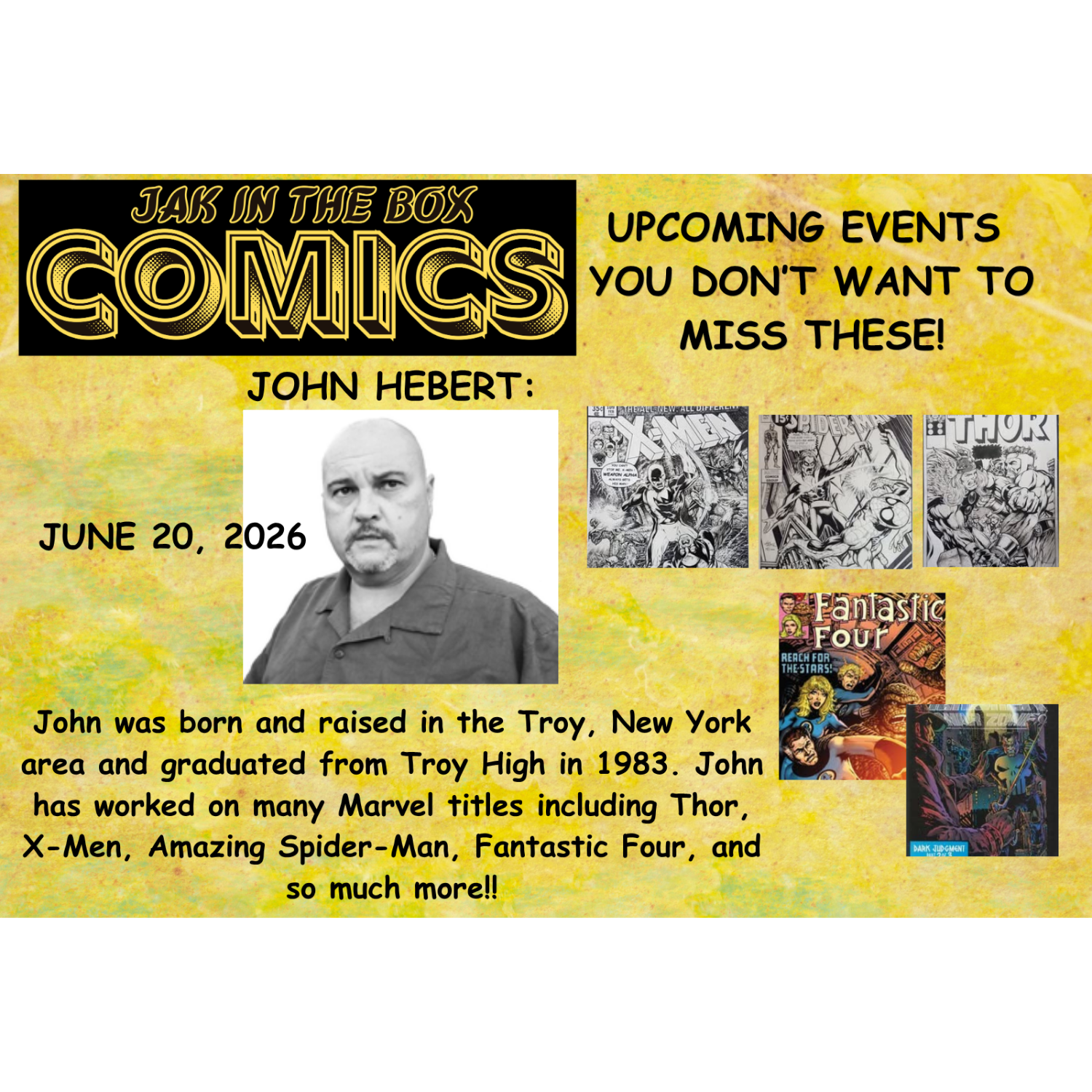 JAK In The Box Comics Artist Meet & Greet