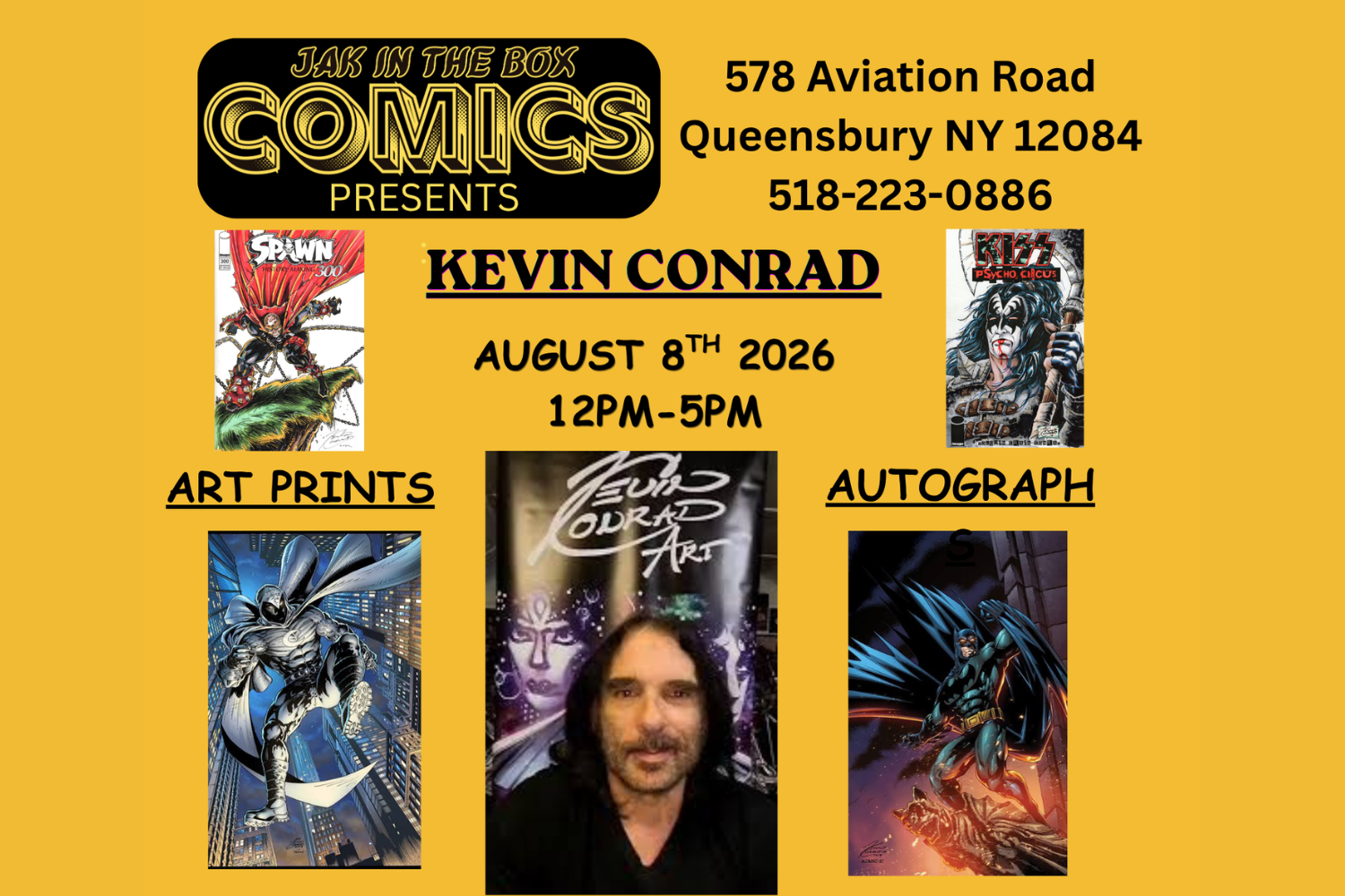 Kevin  Conrad at JAK In The Box Comics