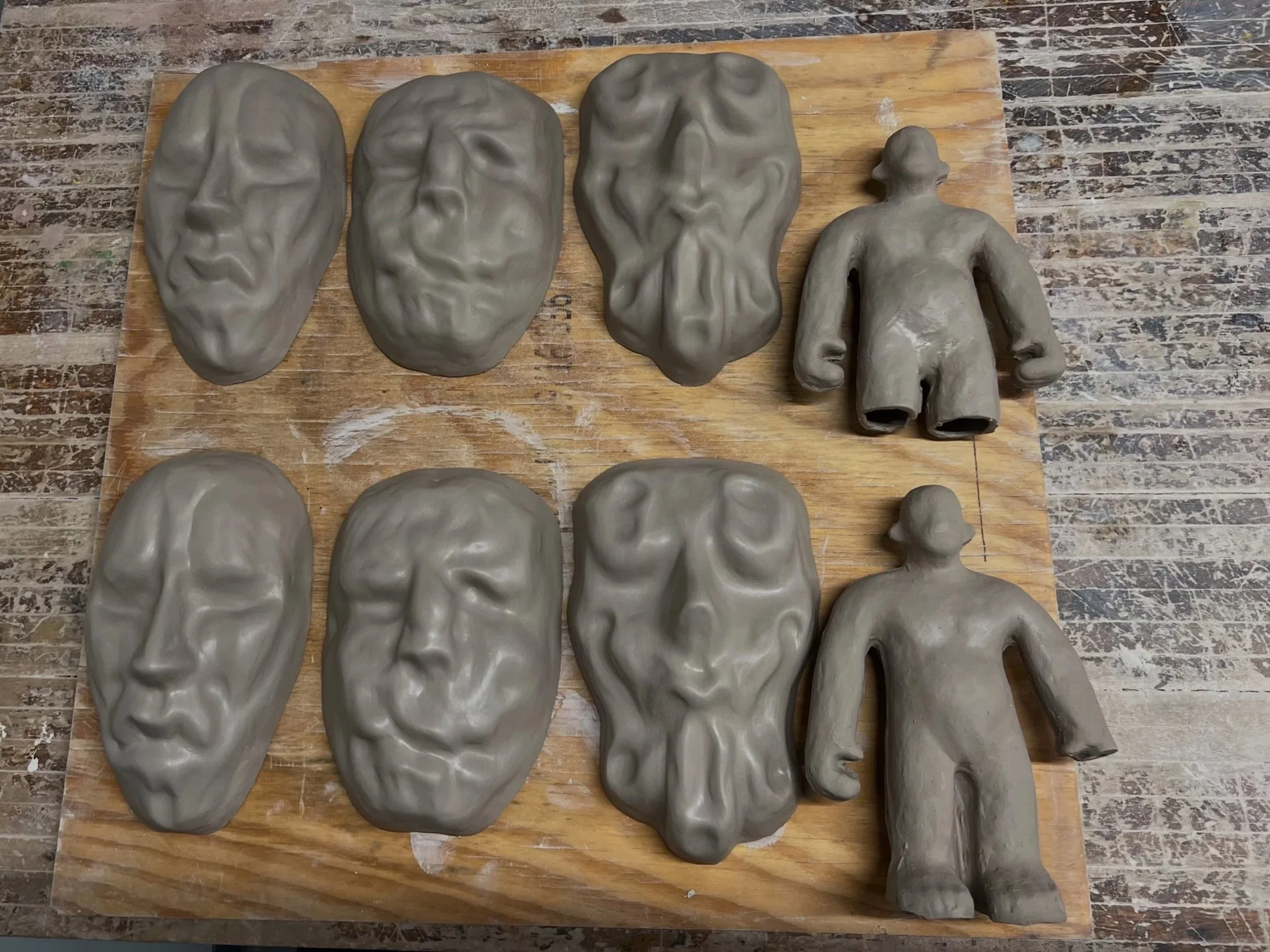 Mask 01-3, Clay-Slip, 2025