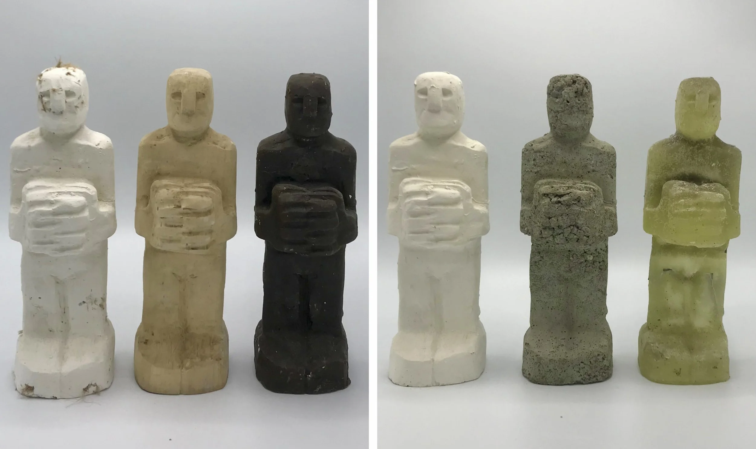 Idol 01-6, Plaster,Wood,Wax,Concrete, 2022