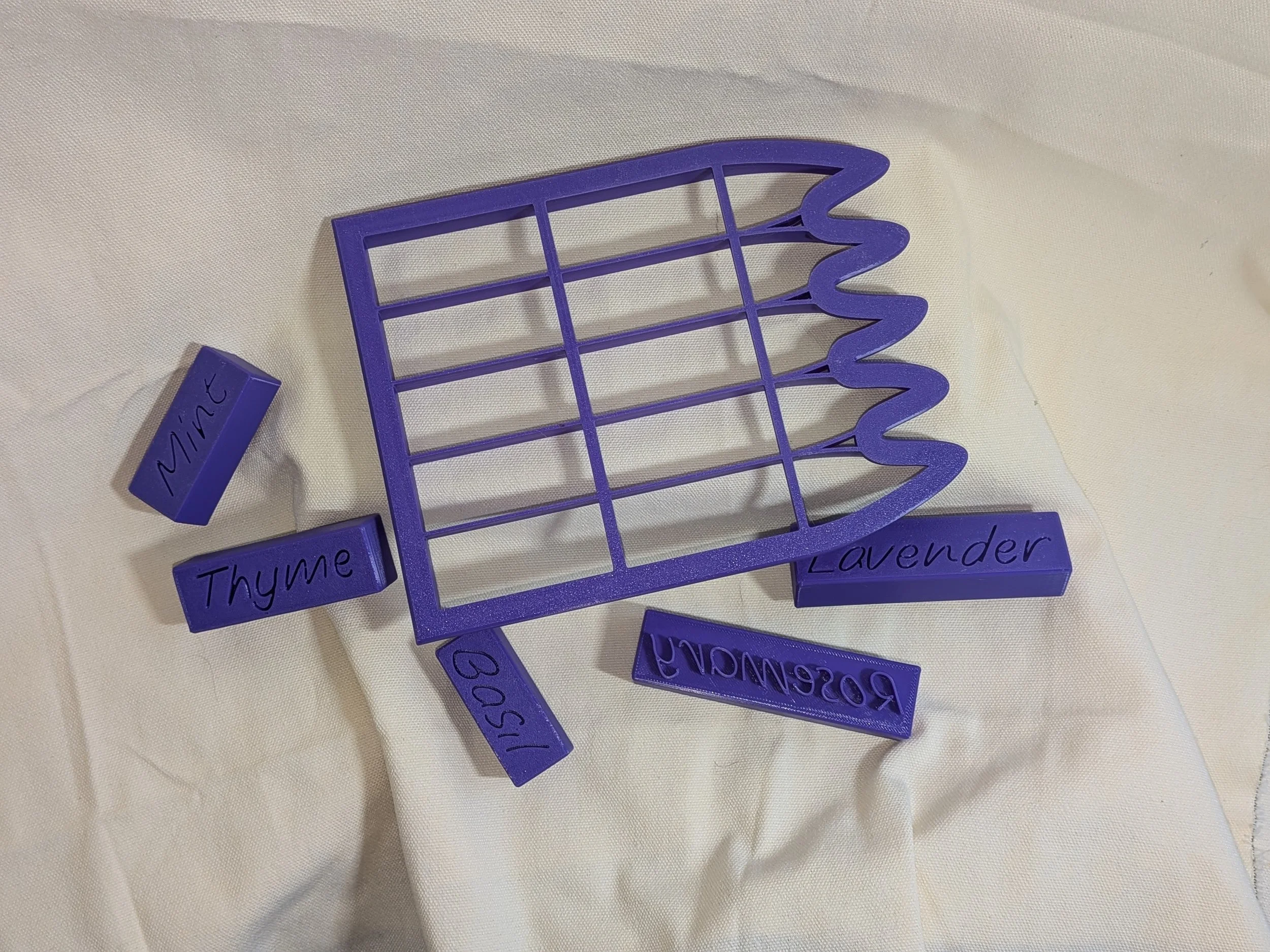 The "Instant Garden" 5-in-1 Stake & Herb Stamp Set