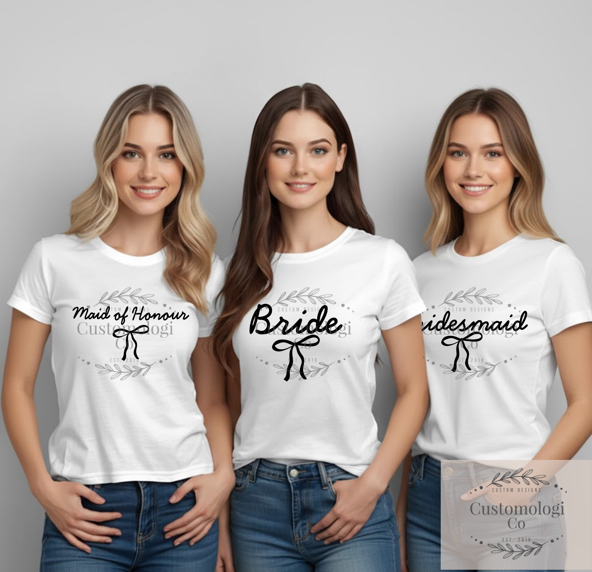 Bride, Bridesmaid, Maid of Honour - Coquette Bow | Digital Download