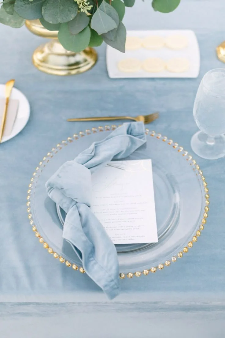 Blue Place Setting