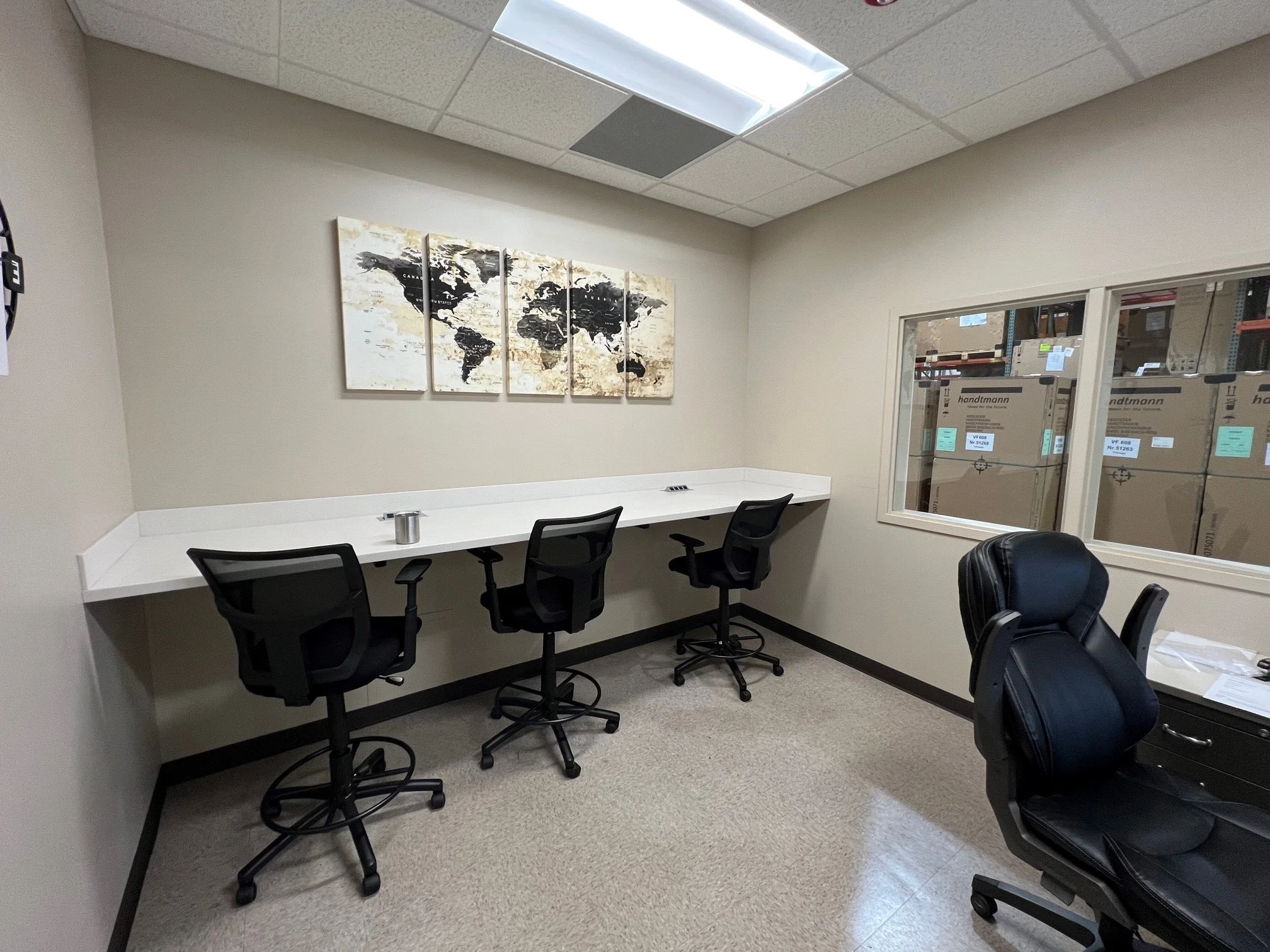 Interior warehouse office