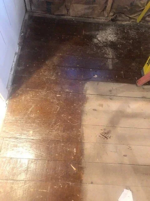 Flooring in Master Bedroom Before