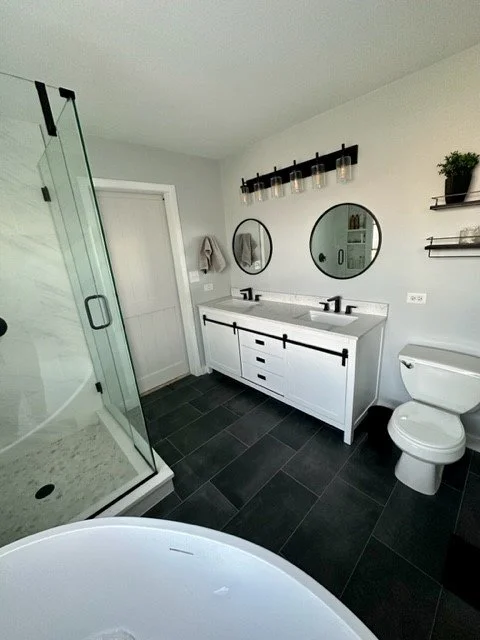 Black and White Palette Bathroom Remodel