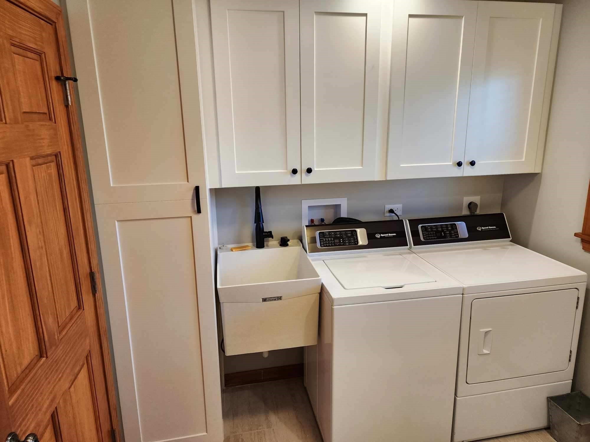 Washer, Dryer and Sink