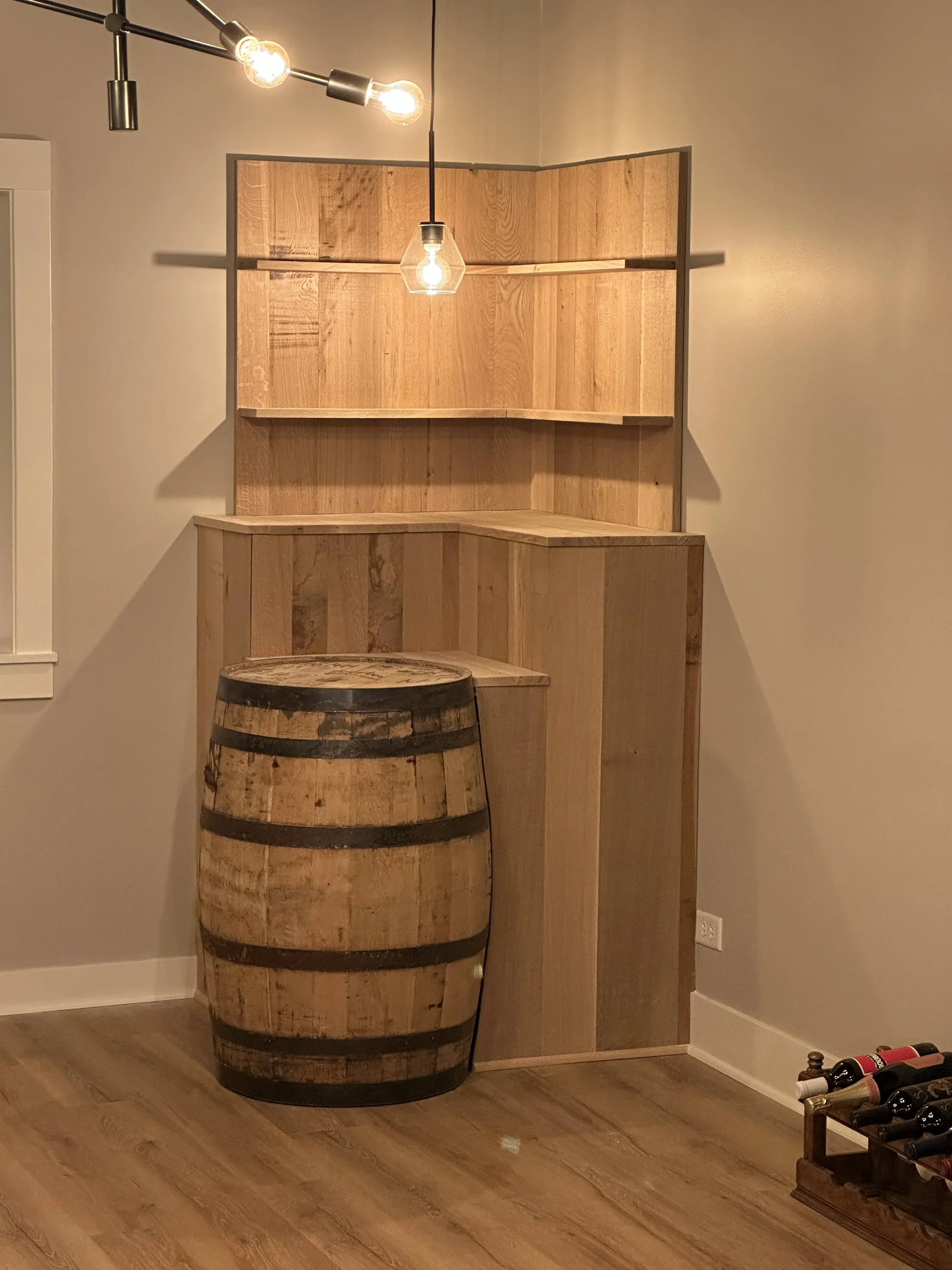 Whiskey Area to Hide Plumbing