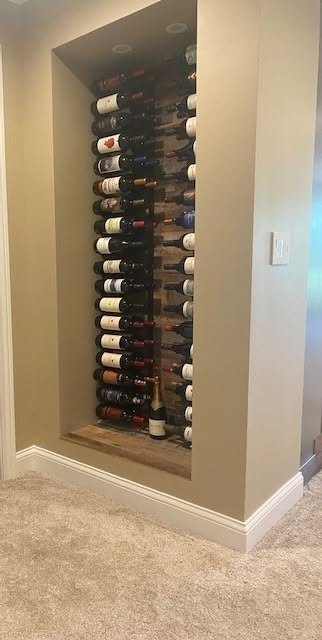 Wine Rack that is hiding columns