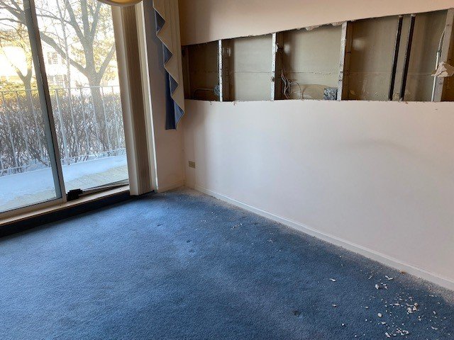 The wall we took out